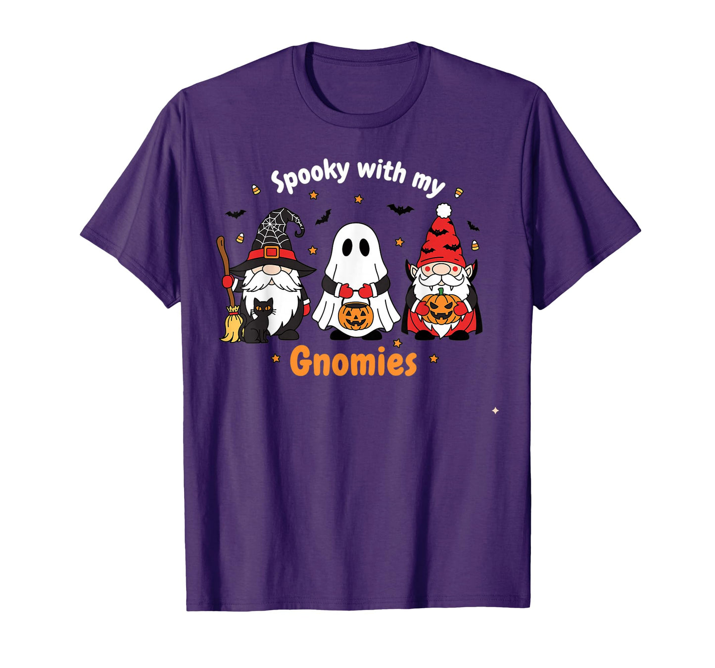 Funny Halloween Gnome Design for Trick or Treat Fans T-Shirt