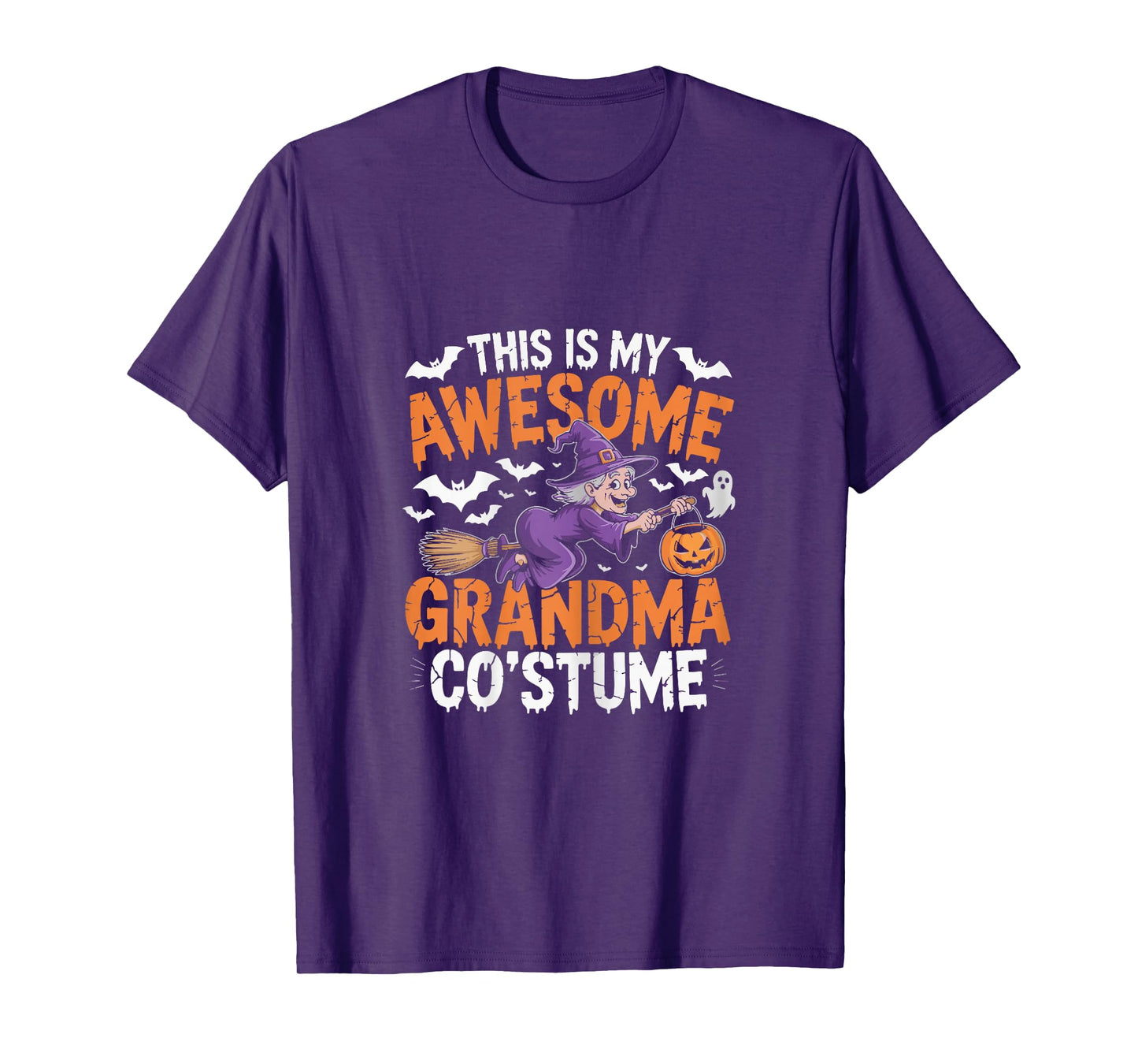 Awesome Grandma Costume Halloween Witch Fun T-Shirt
