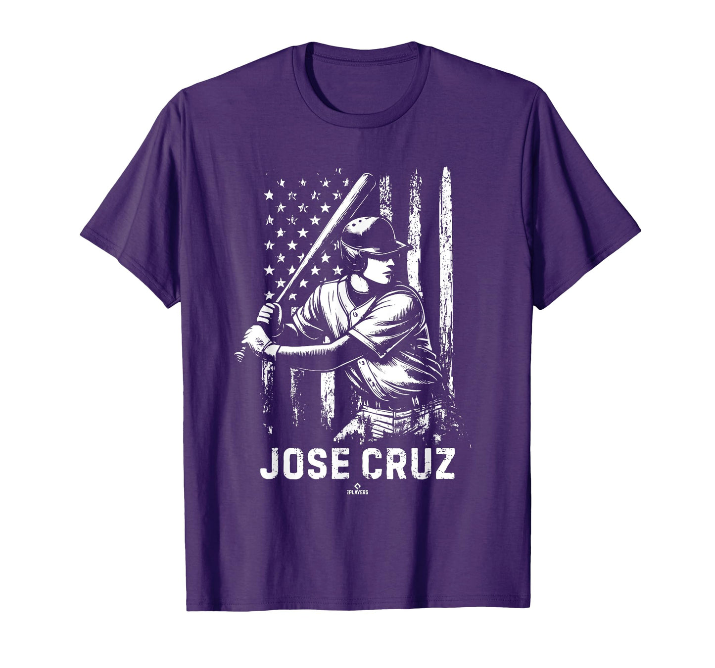 Player Illustration Flag Jose Cruz Prospect Baseball Fan T-Shirt