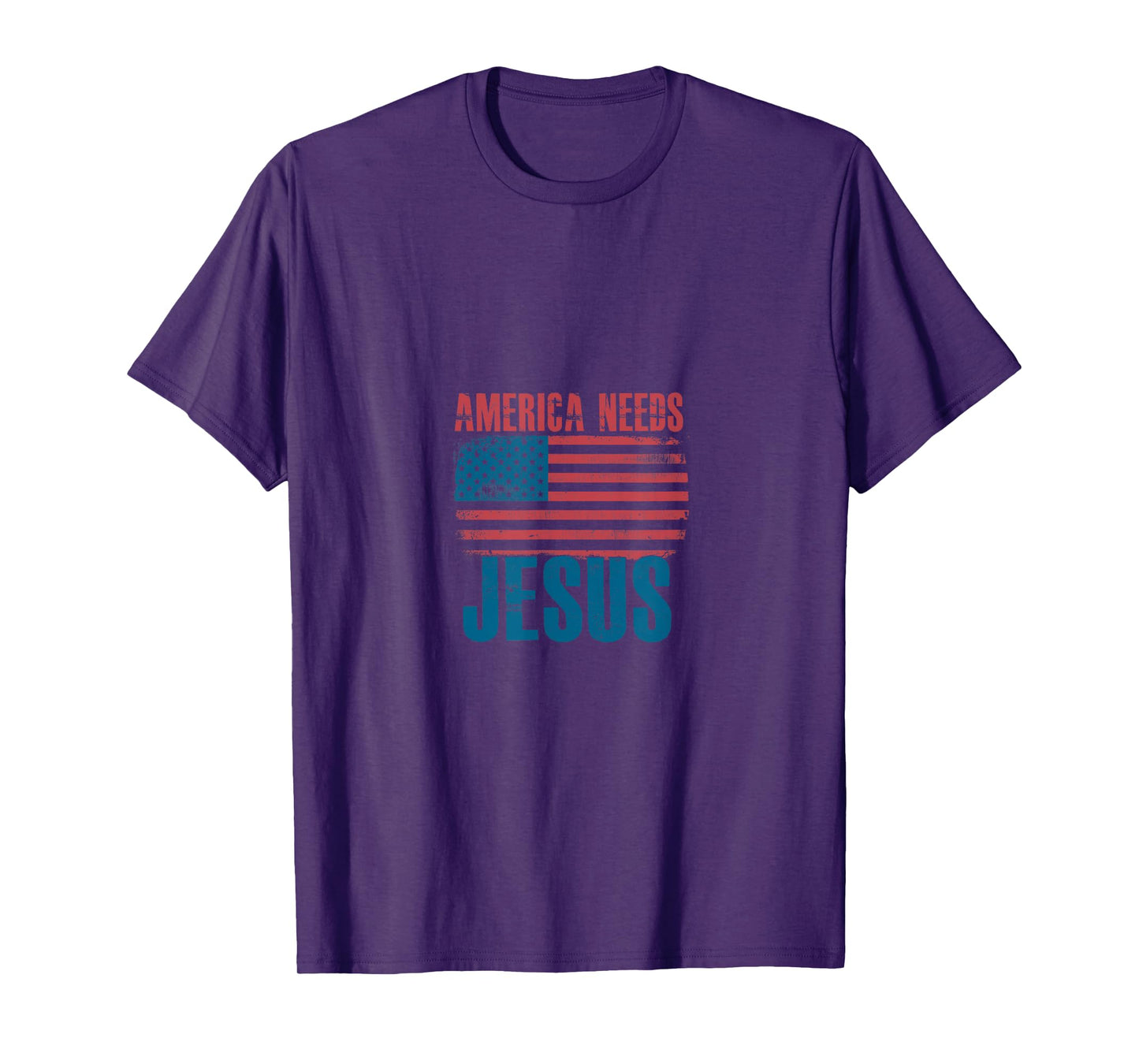 America Needs Jesus Patriotic United States T-Shirt