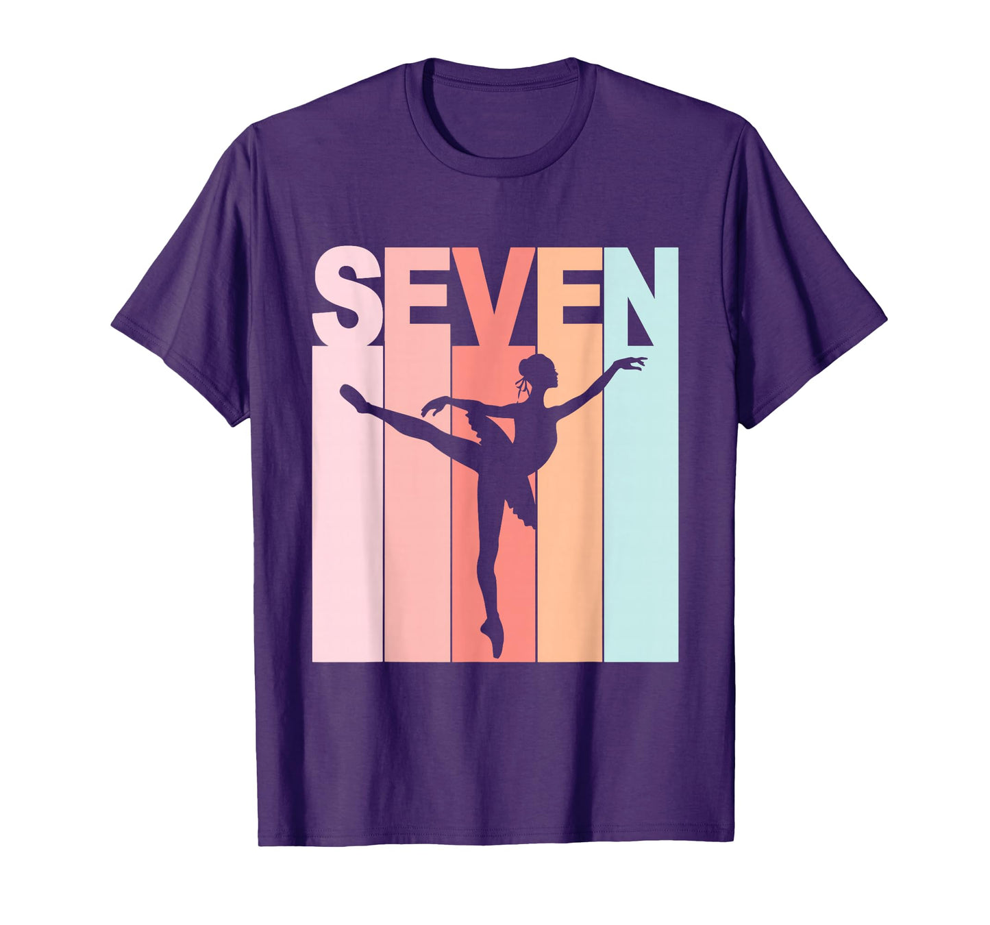 7th Birthday Ballet Dancer 7 Year Old Girl Ballerina T-Shirt