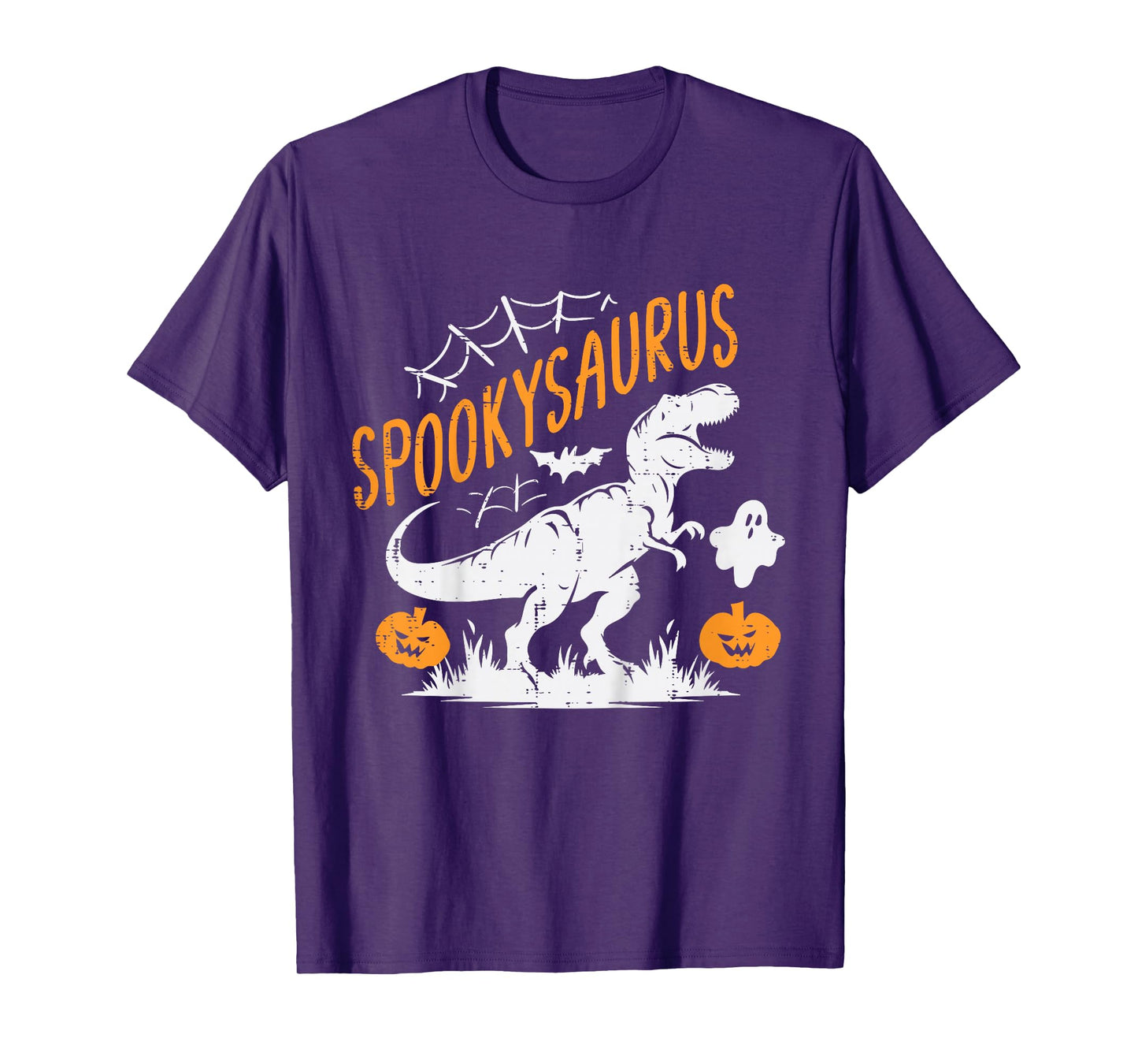 Kids Spookysaurus Dinosaur Dino Ghost Halloween Toddler Boys Kids T-Shirt