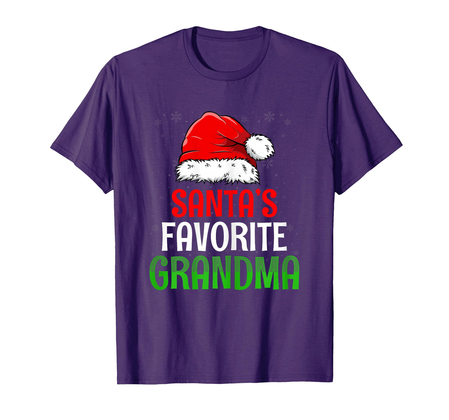 Santa's Favorite Grandma Xmas Holiday Christmas Grandmother T-Shirt