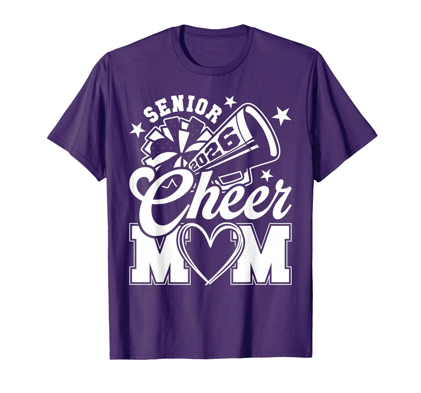 Senior Cheer Mom 2026 Proud Cheerleader Mom Class of 2026 T-Shirt
