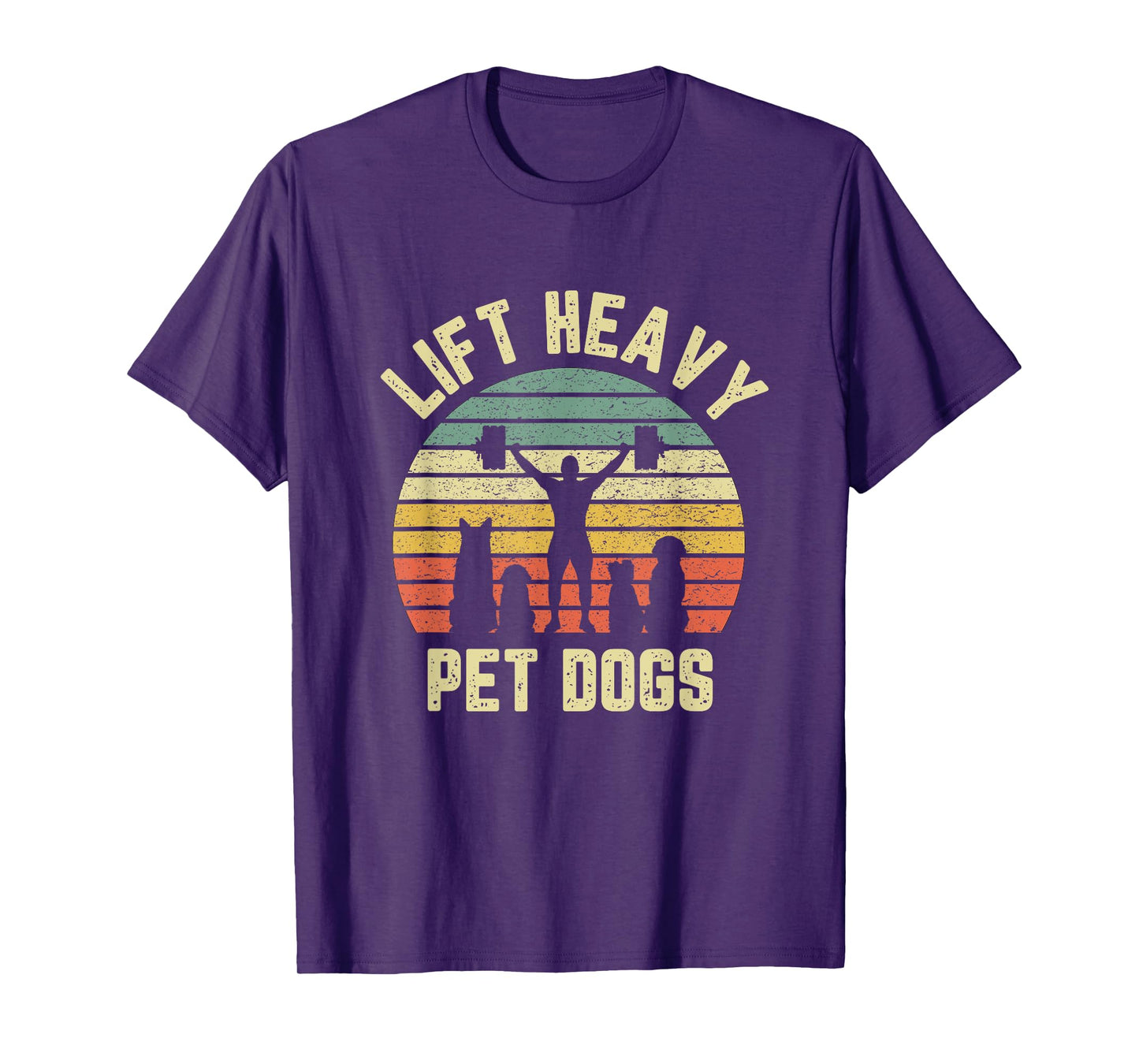 Funny Lift Heavy Pet Dogs Gym Fitness Weight Lifting T-Shirt