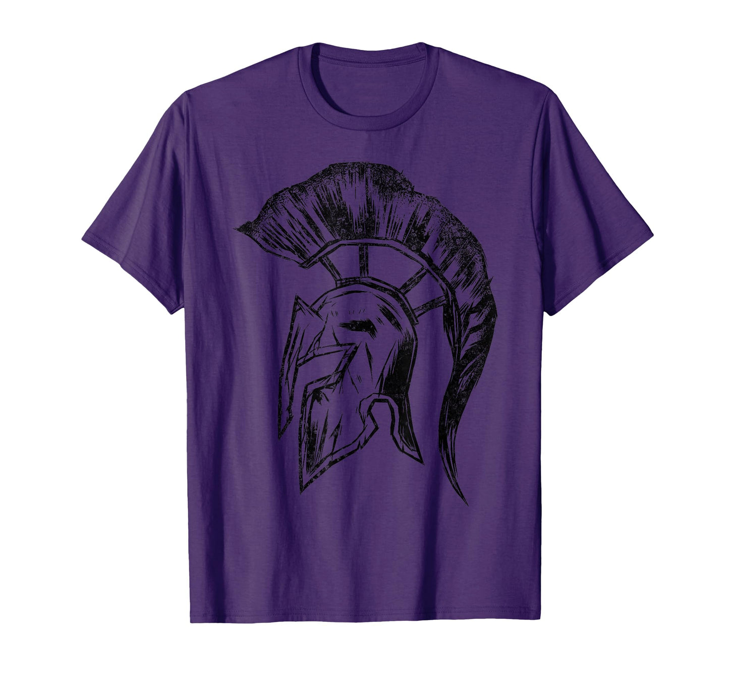 Retro Vintage Spartan Helmet Warrior Trojan Warrior T-Shirt