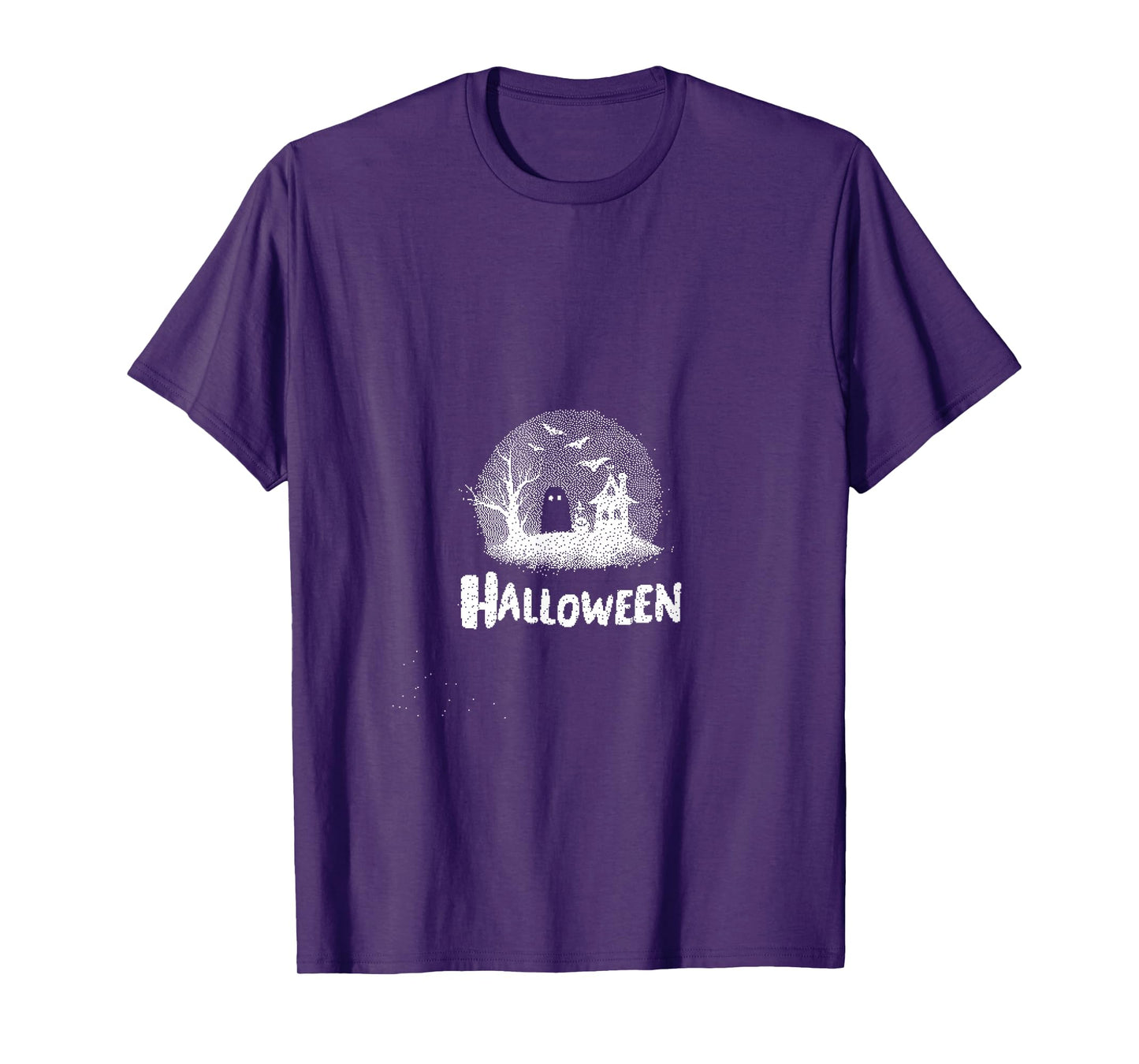 Cute Witchy Halloween Moon Magic Art T-Shirt