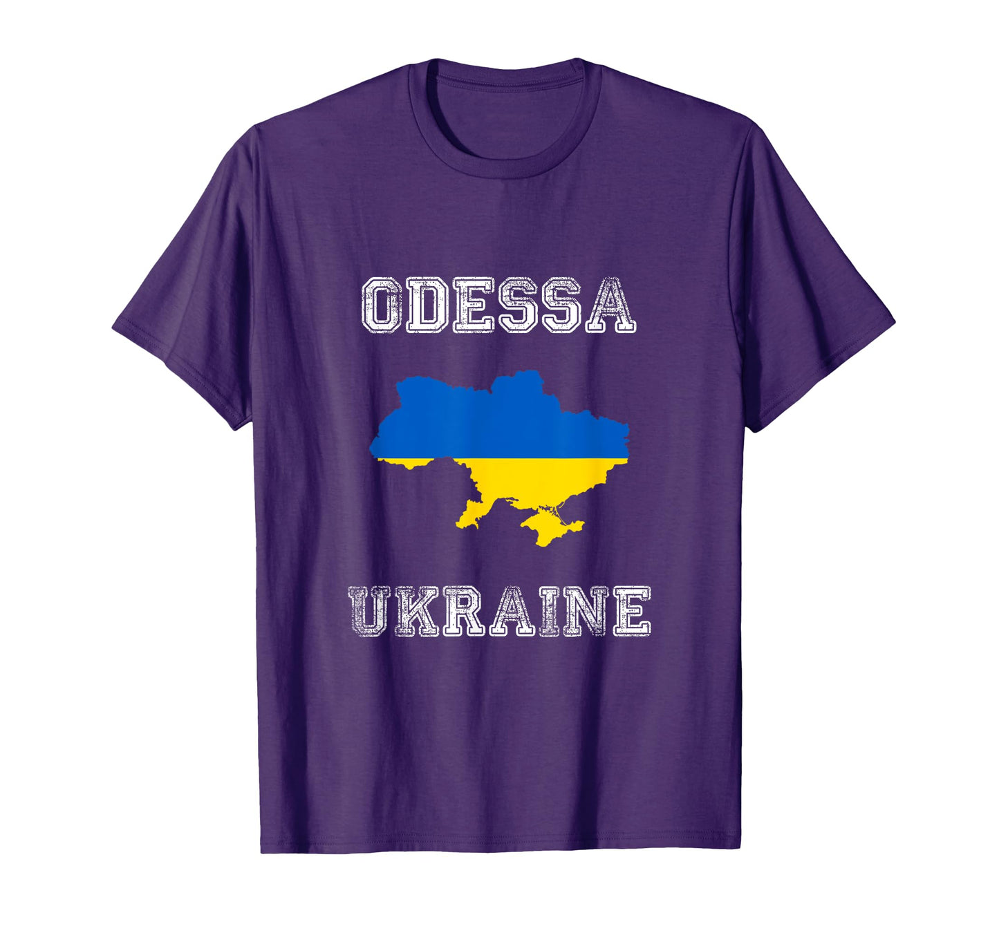 Retro Odessa Ukraine Distressed Ukraine Flag T-Shirt