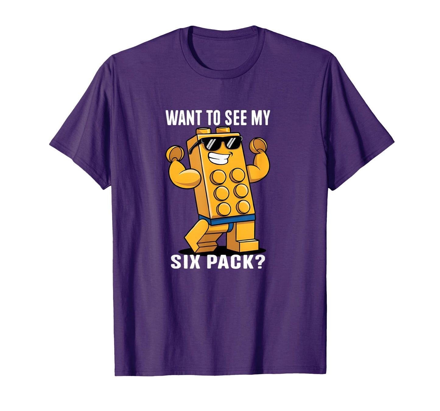 Want To See My Six Pack Master Builder Bricks Lover T-Shirt