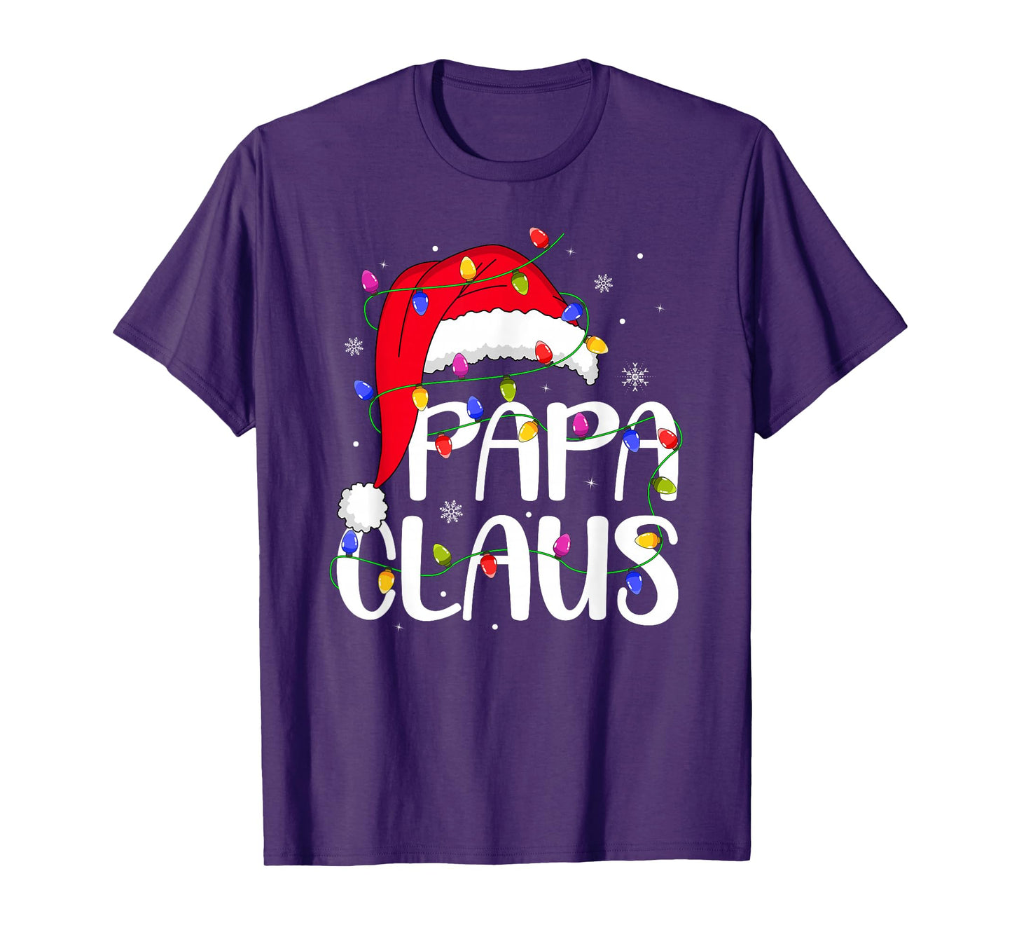 Papa Claus Christmas Family Matching Dad Daddy Xmas Pajamas T-Shirt