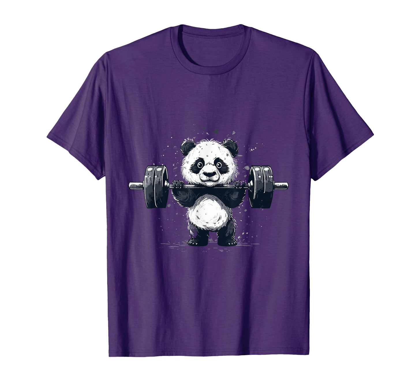 Panda Bear Gym Workout Training Weightlifting T-Shirt