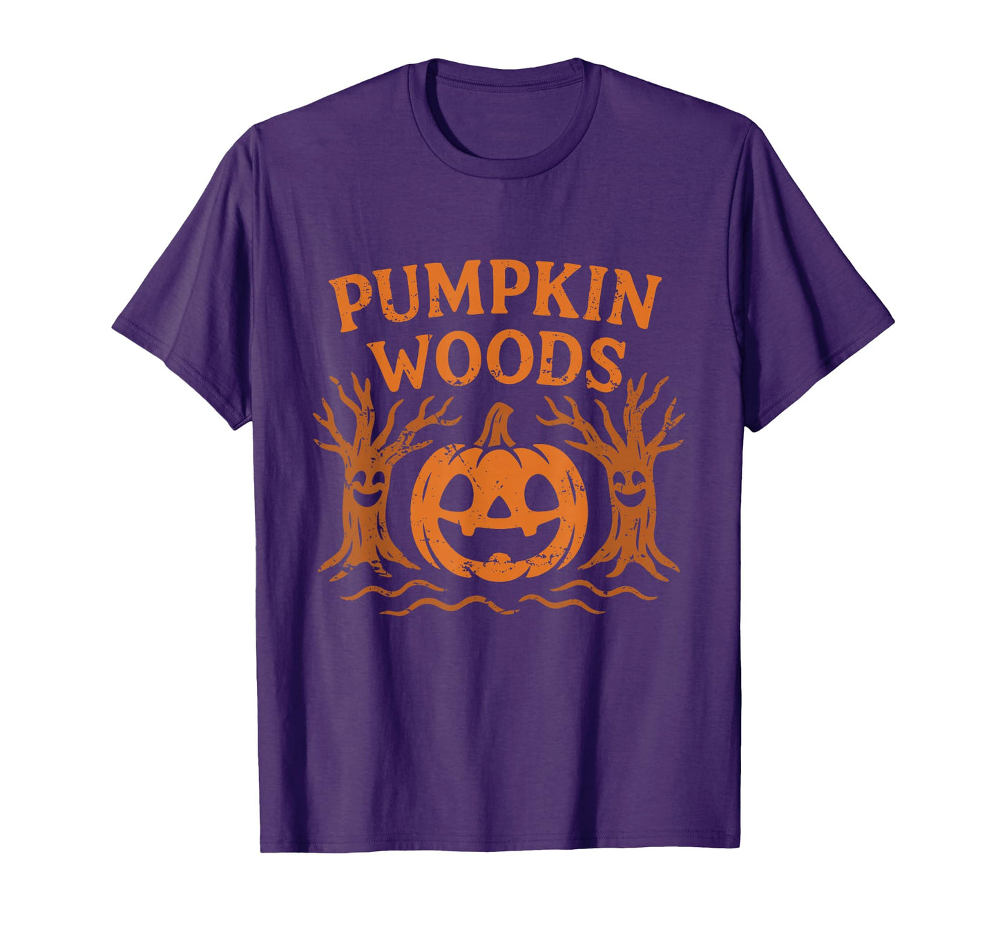 Pumpkin Woods Forest Scene T-Shirt