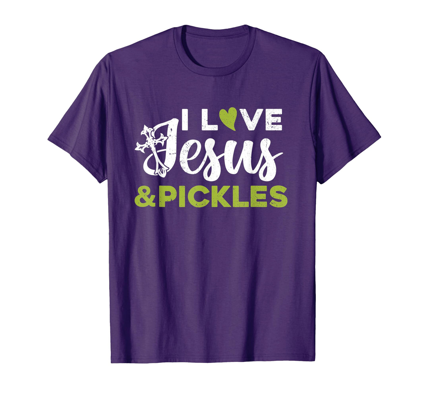 I Love Jesus And Pickle Cute Pickle & Sport Lovers Christian T-Shirt
