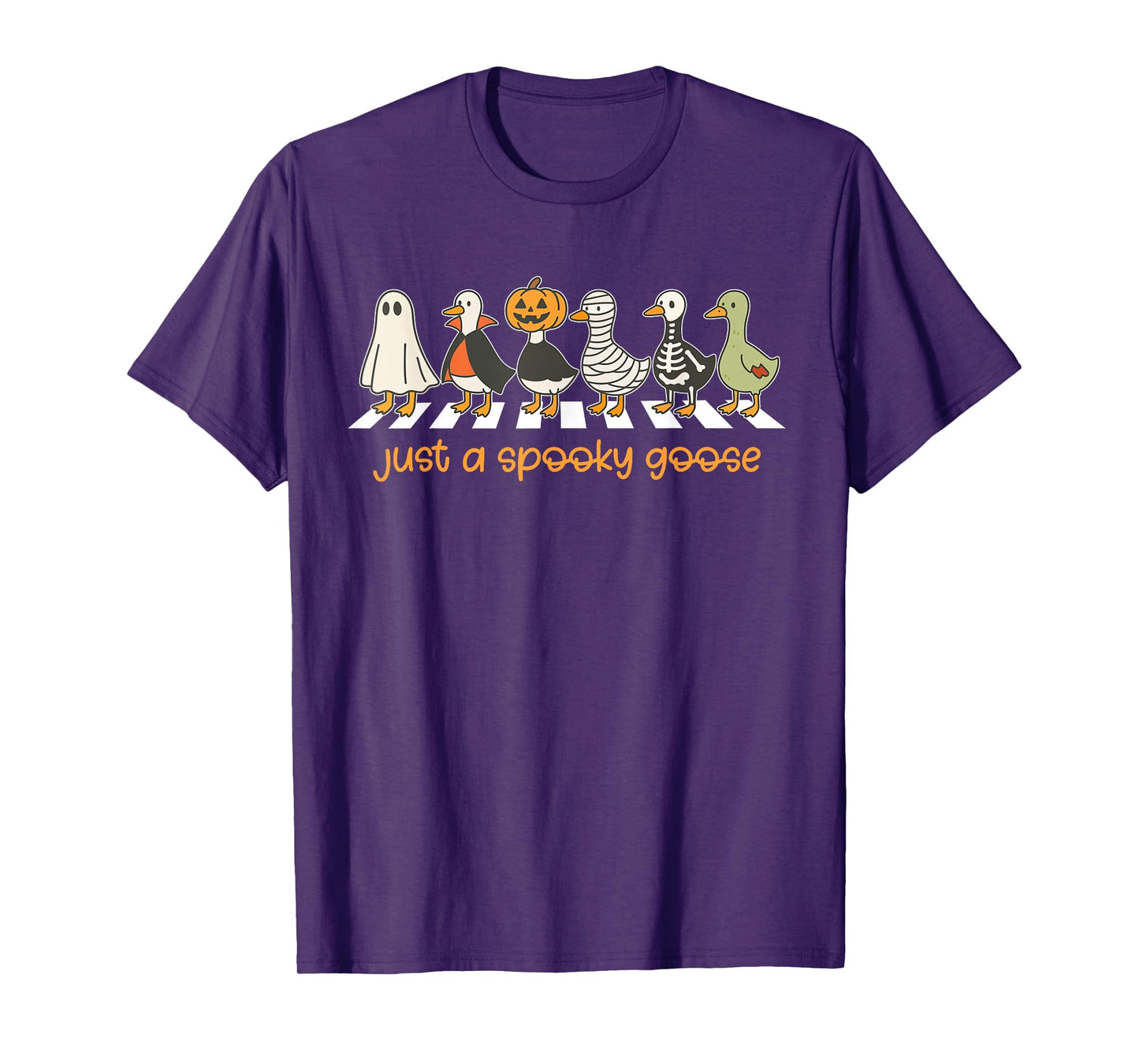 Just A Spooky Goose Halloween Silly Goose Funny Halloween T-Shirt