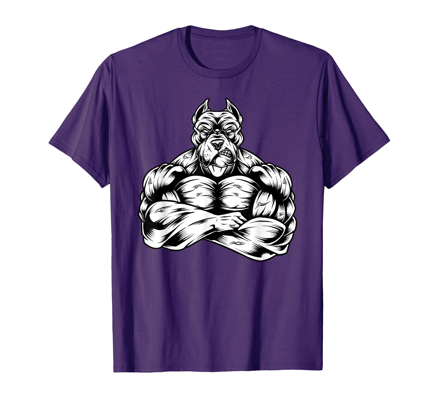 Muscles Pitbull dog lover workout Gym Fitness powerlifter T-Shirt