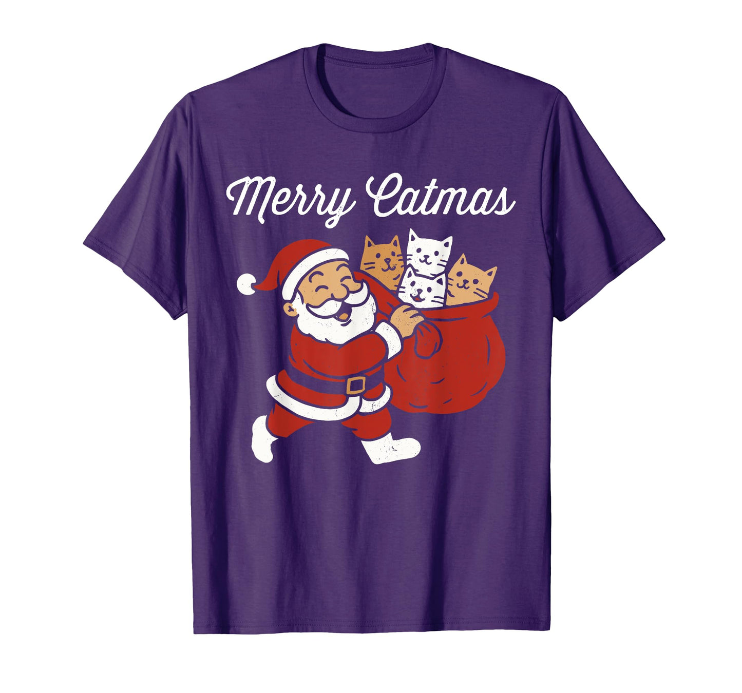 Merry Catmas, Santa cat Christmas T-Shirt