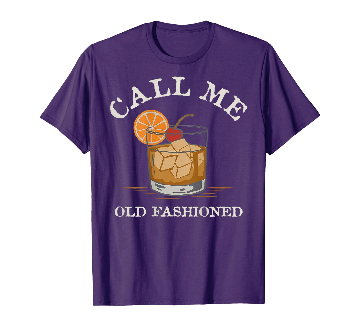 Call Me Old-Fashioned Cocktail Recipe Drinking Lover Vintage T-Shirt