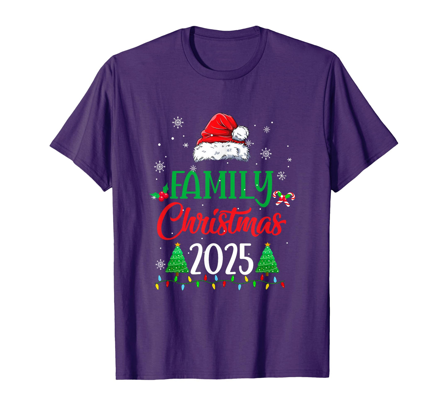 Family Christmas 2025 Matching Family Christmas Squad Santa T-Shirt
