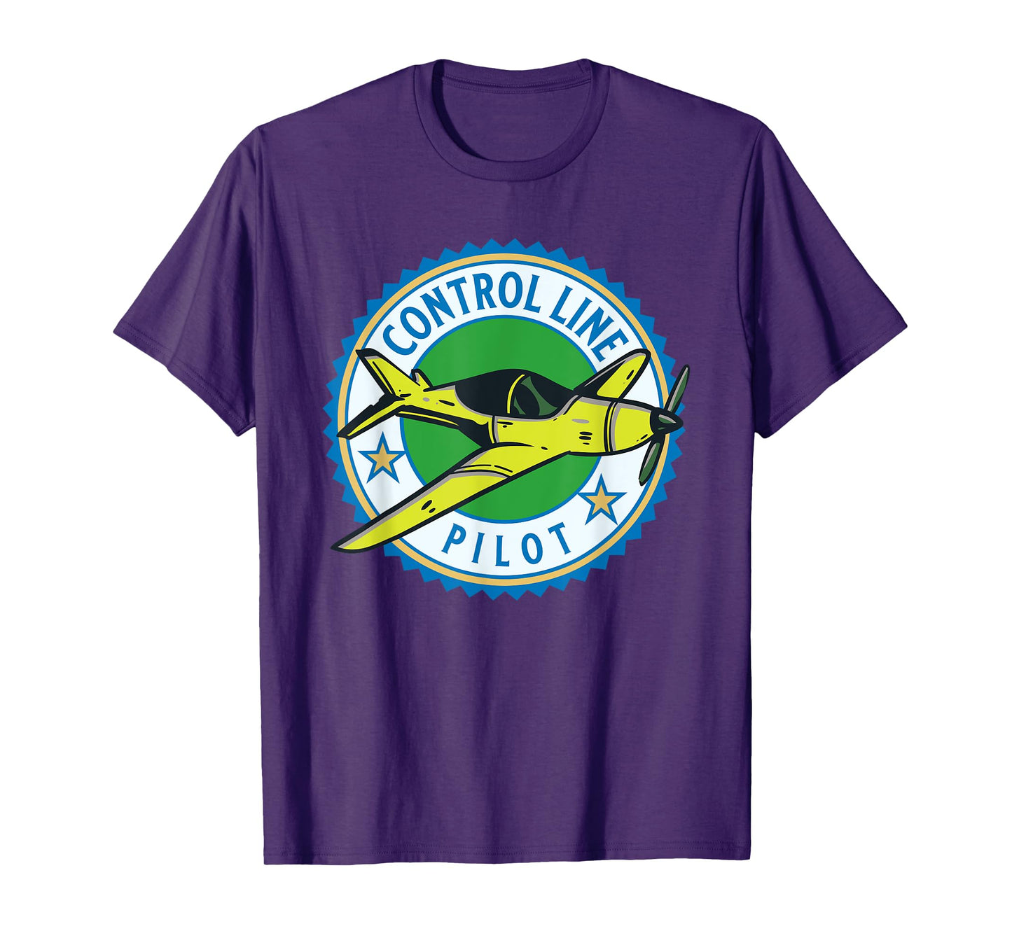 Control Line Model Airplane Pilot T-Shirt