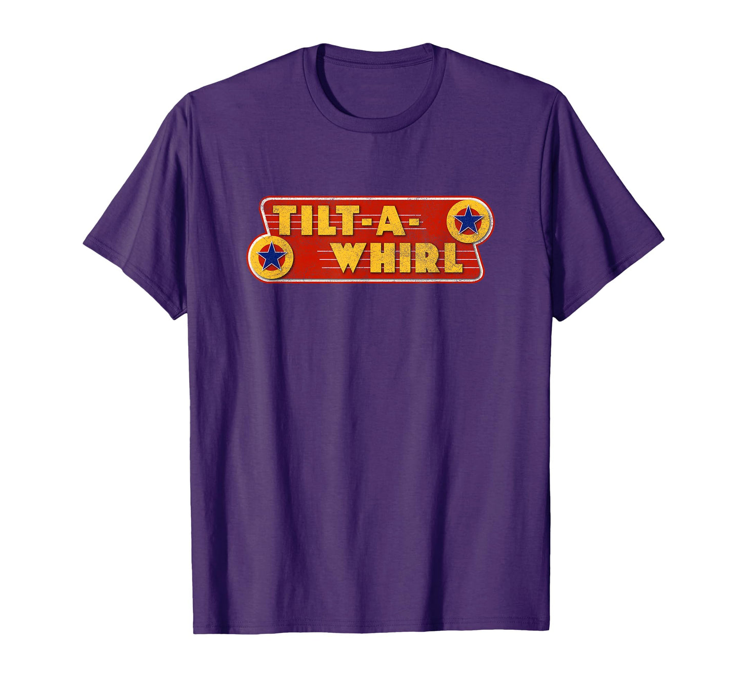 Tilt-A-Whirl Carnival Ride Funny 80s Retro Amusement Park T-Shirt