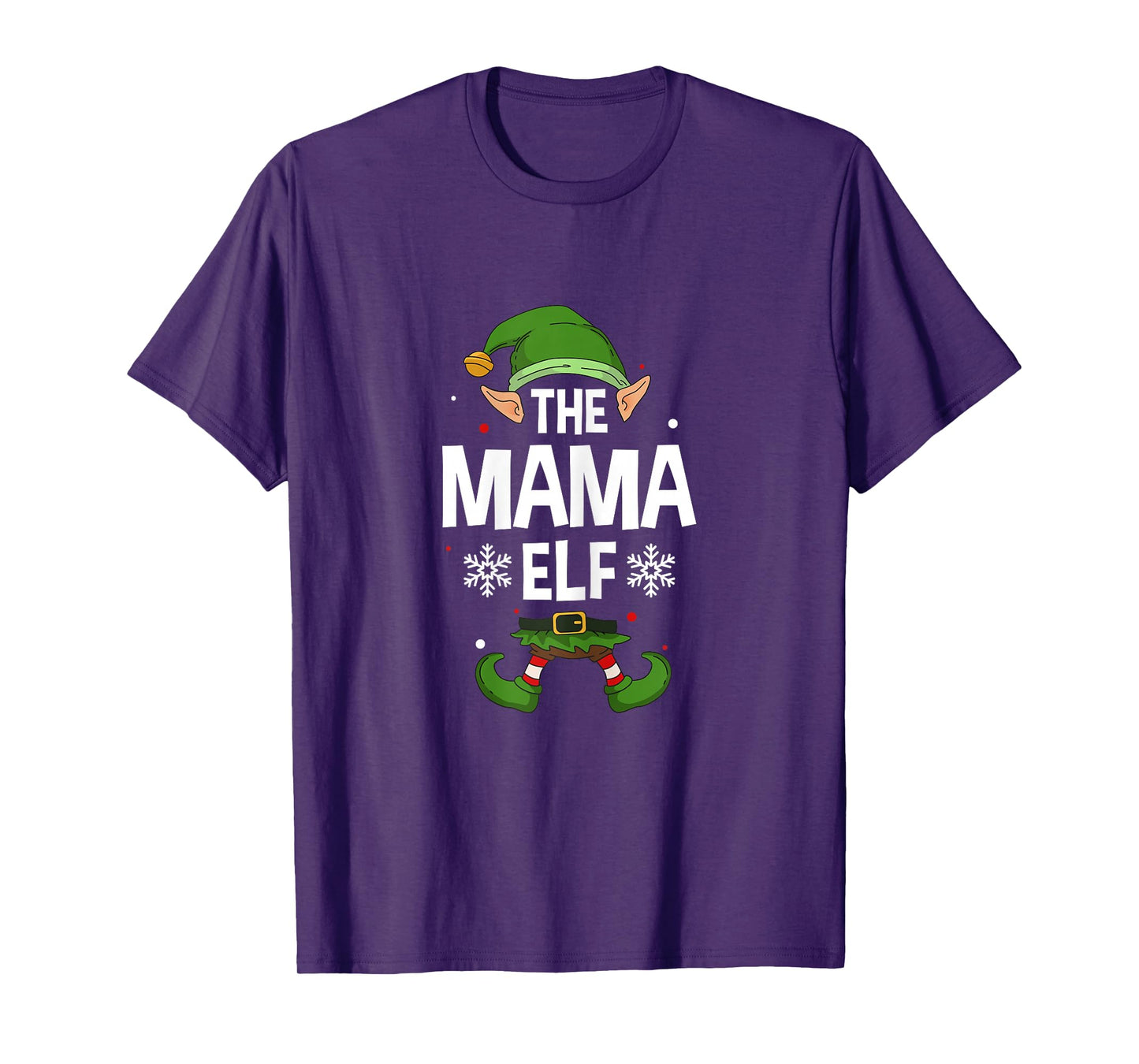 The Mama Elf Party Family Group Matching Mother X-Mas Mum T-Shirt