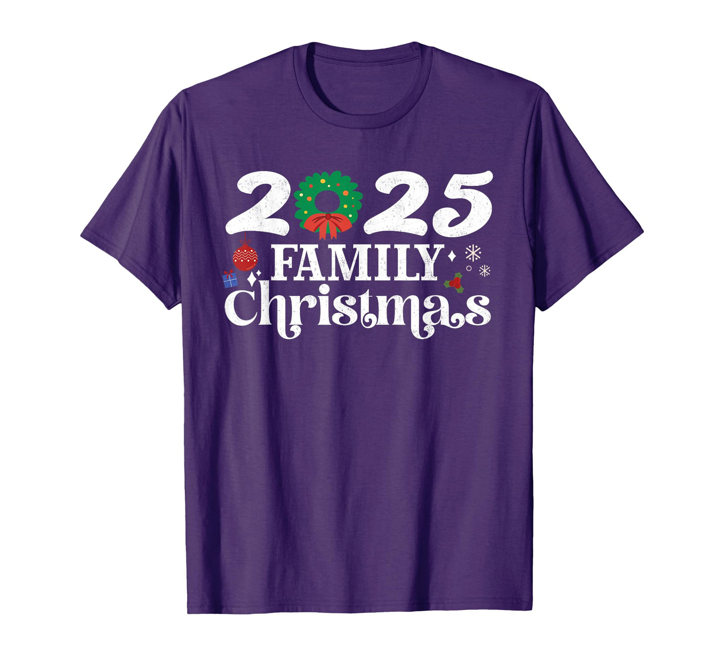 Family Matching Squad Christmas 2025 Crew Funny Xmas Santa T-Shirt
