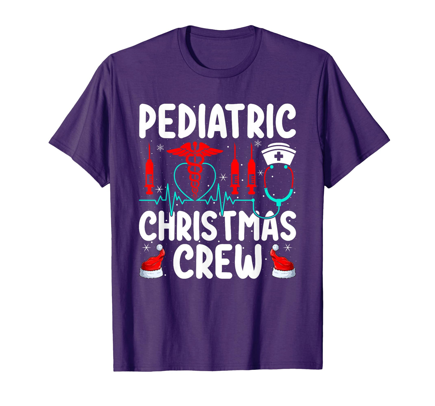 Pediatric Nurse Christmas Crew Nurse Medical Nursing Xmas T-Shirt