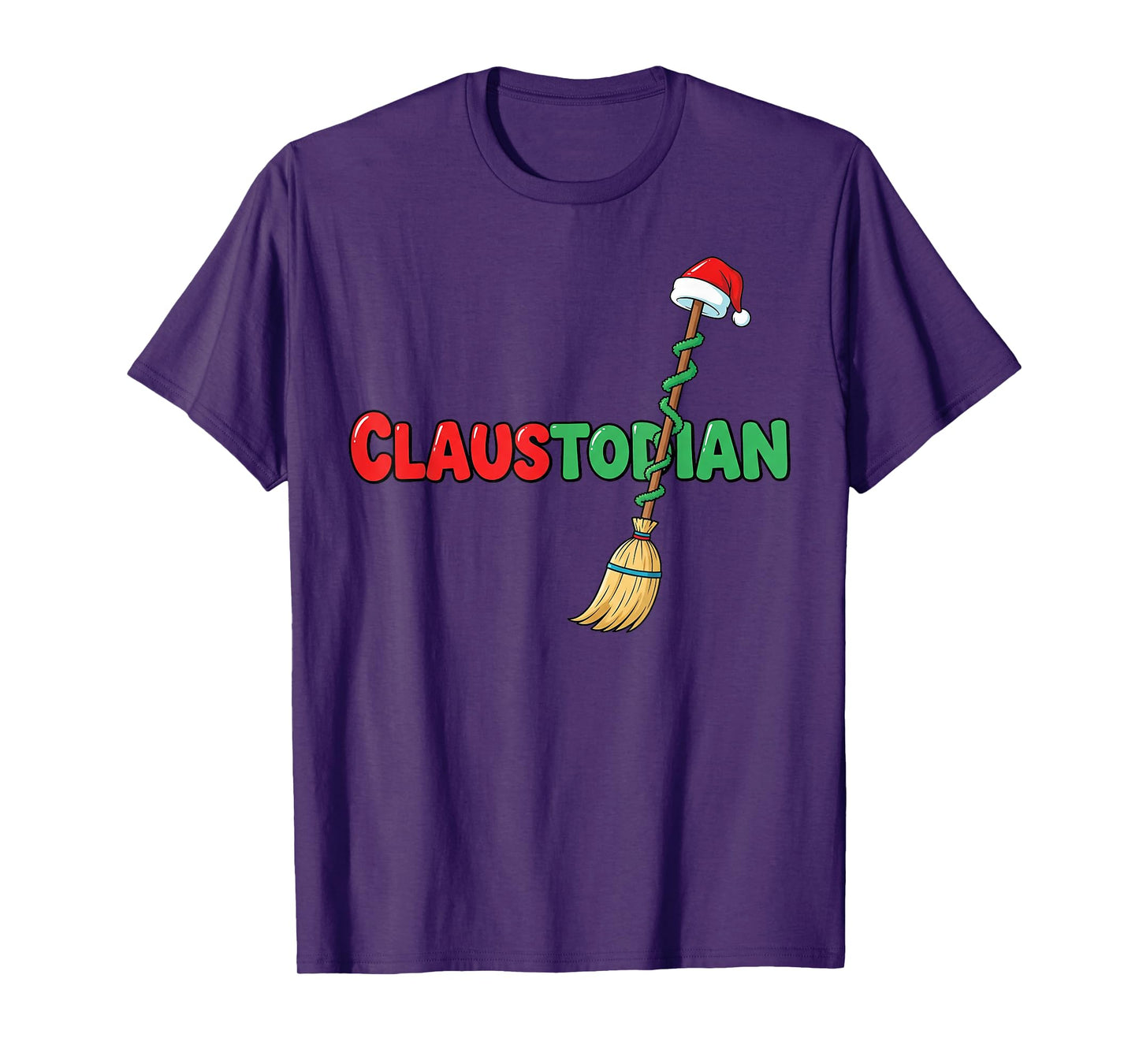 Claustodian Funny Christmas Custodian Pun T-Shirt