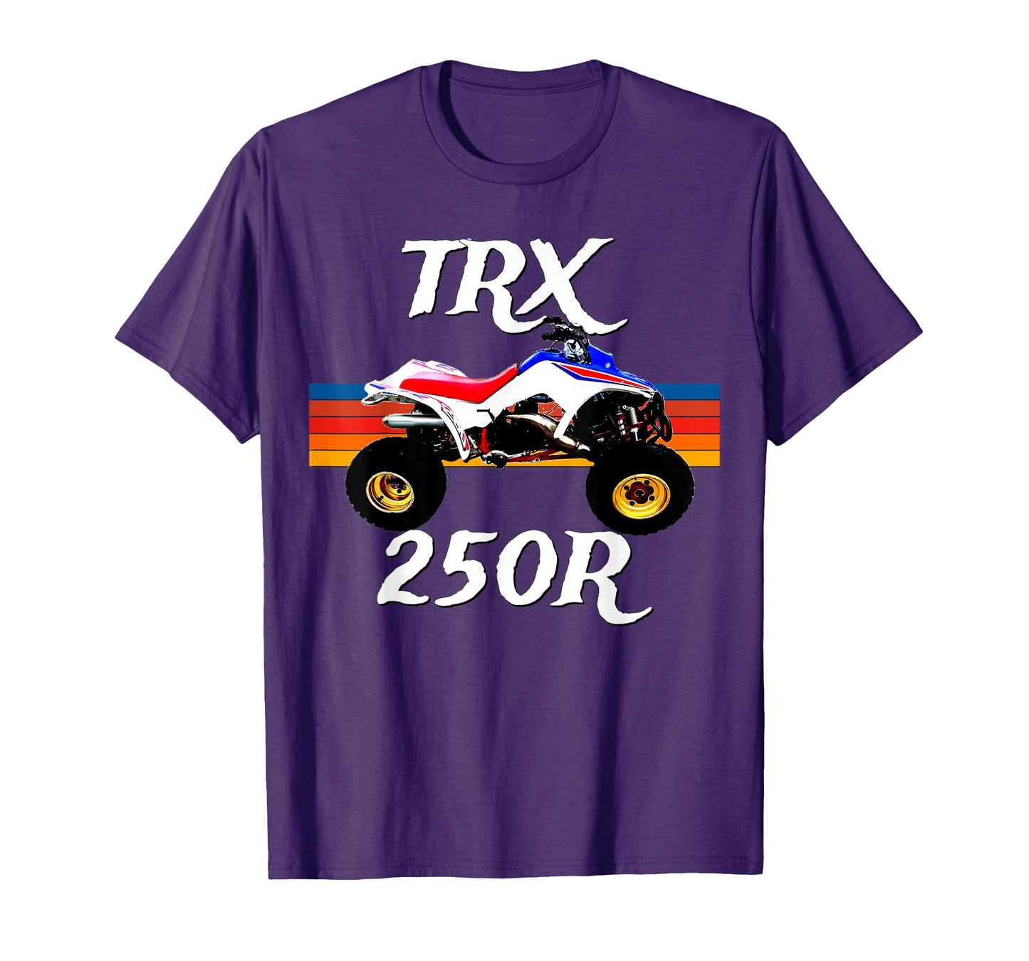 1986 Vintage Retro Four Wheeler ATV ATC TRX 250R T-Shirt, Small, Black
