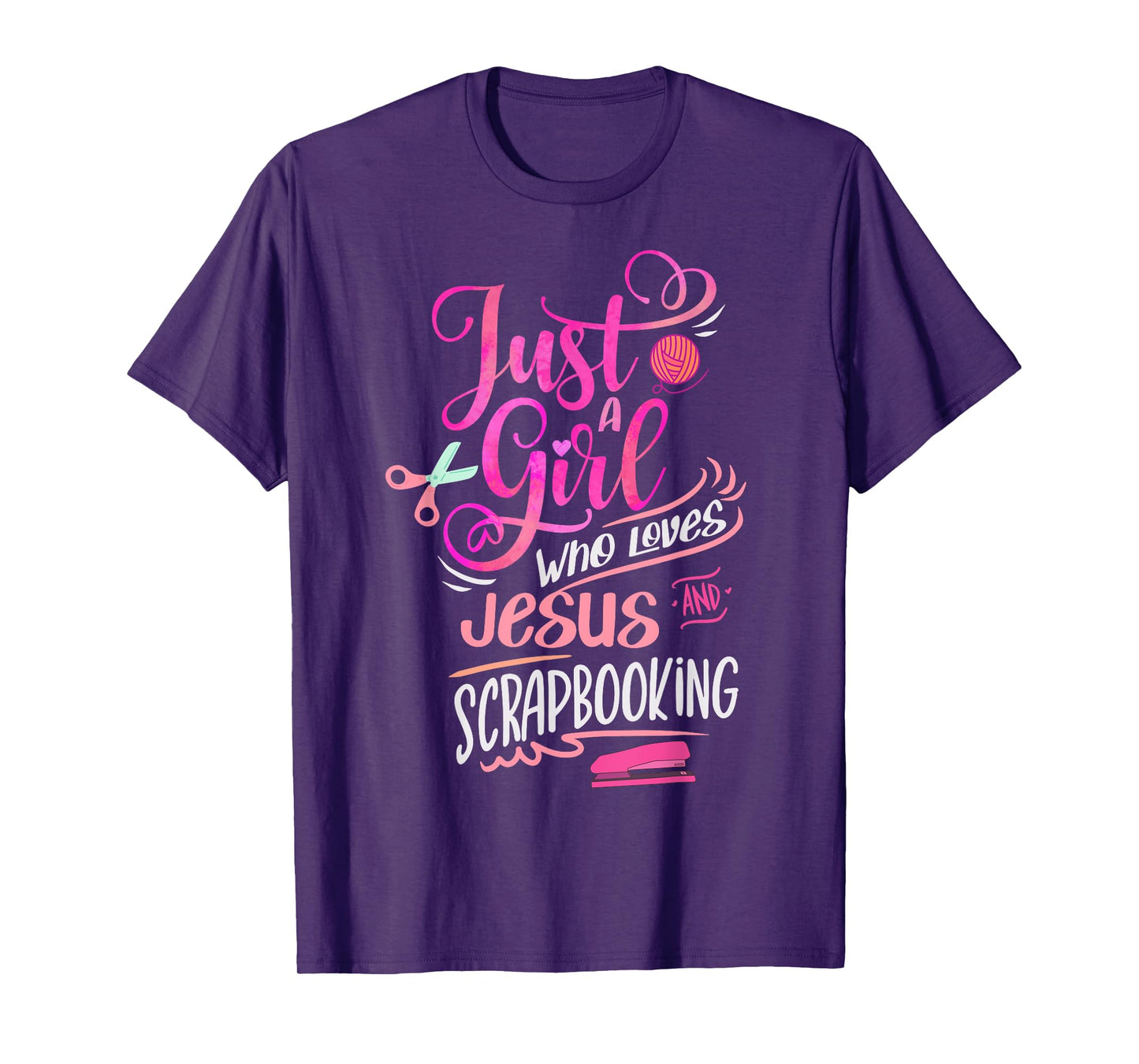 Scrapbook Just a Girl who loves Jesus Scrapbooking T-Shirt