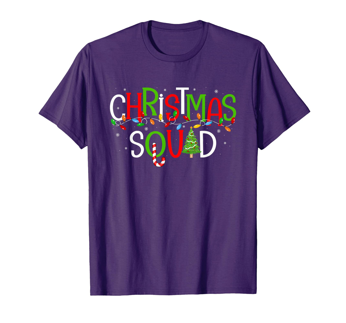 Christmas Squad Matching Family Group Santa Elf Squad Xmas T-Shirt