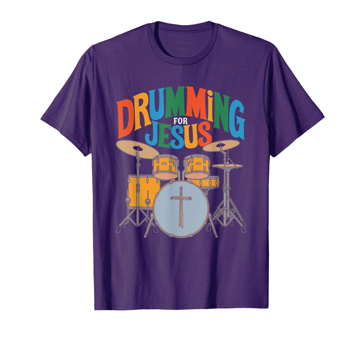 Drumming For Jesus, Drums Percussionist And Drummer Drumming T-Shirt