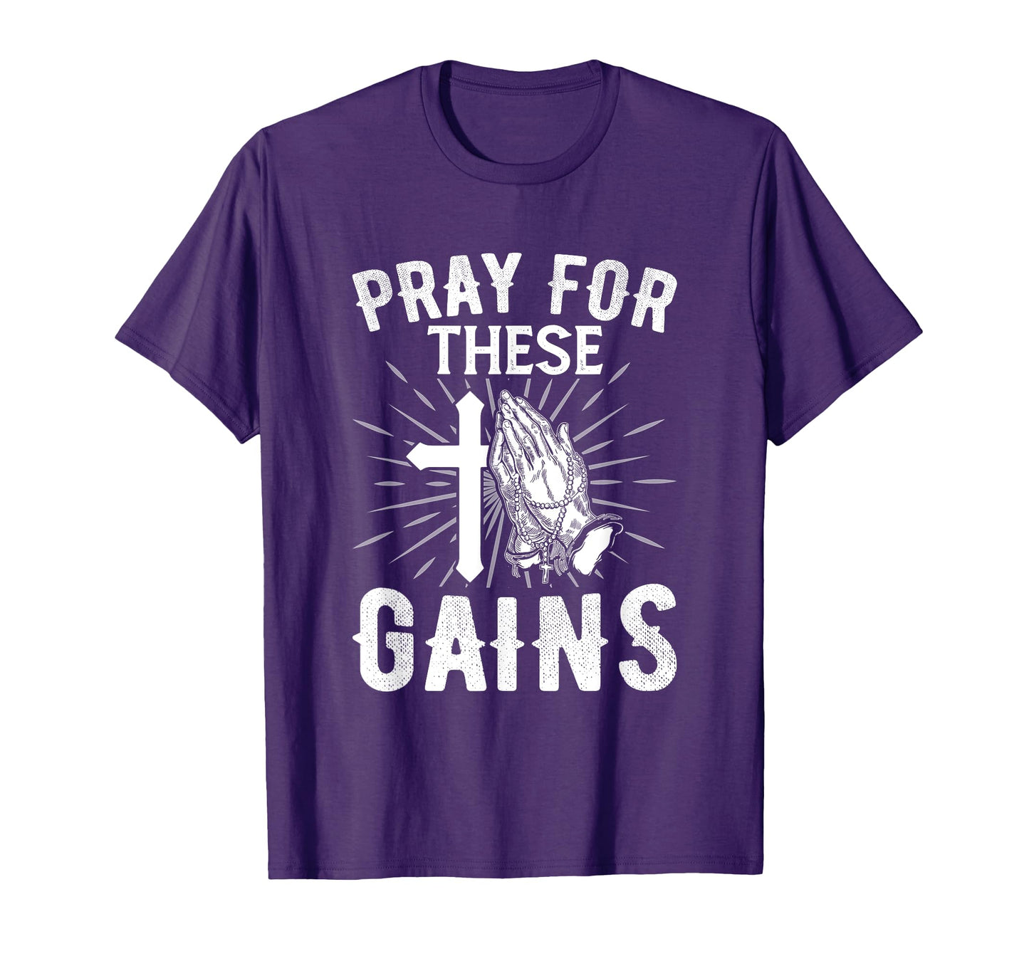 Pray for These Gain Bodybuilder Powerlifting Funny Gym T-Shirt