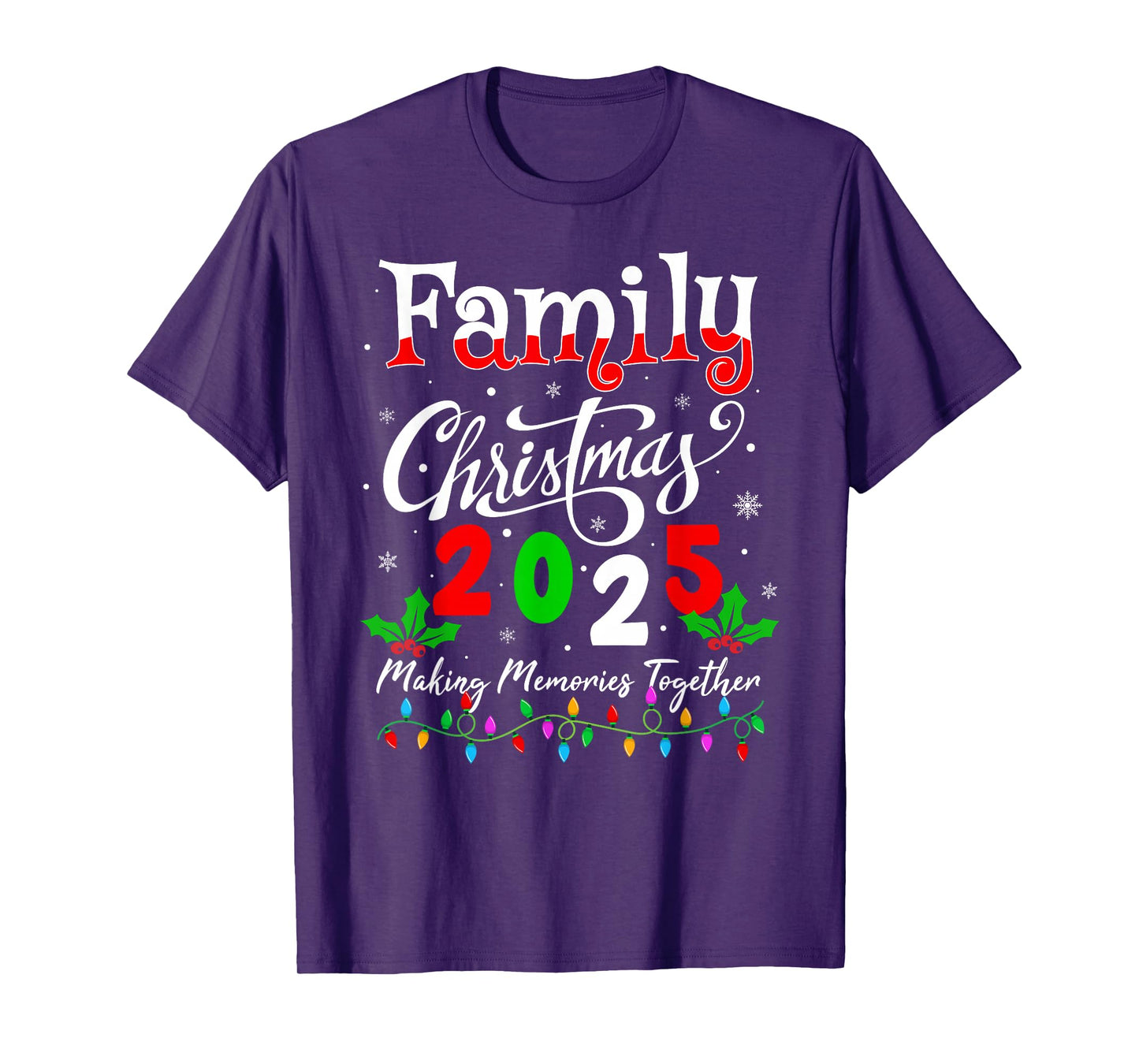 Family Christmas 2025 Matching Xmas Pajamas Christmas Squad T-Shirt