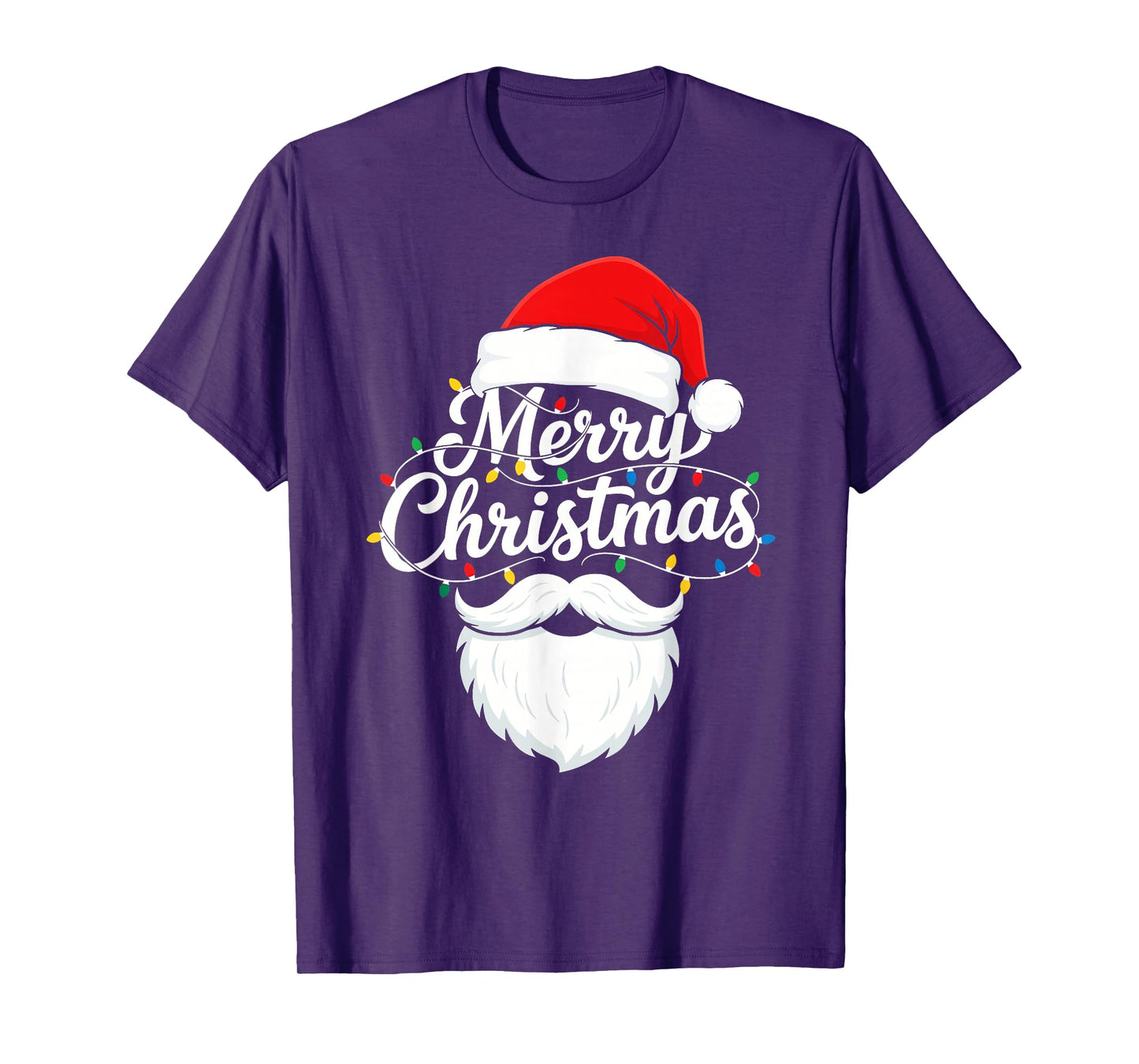 Family Christmas Santa Beard Xmas Matching Pajamas Family T-Shirt
