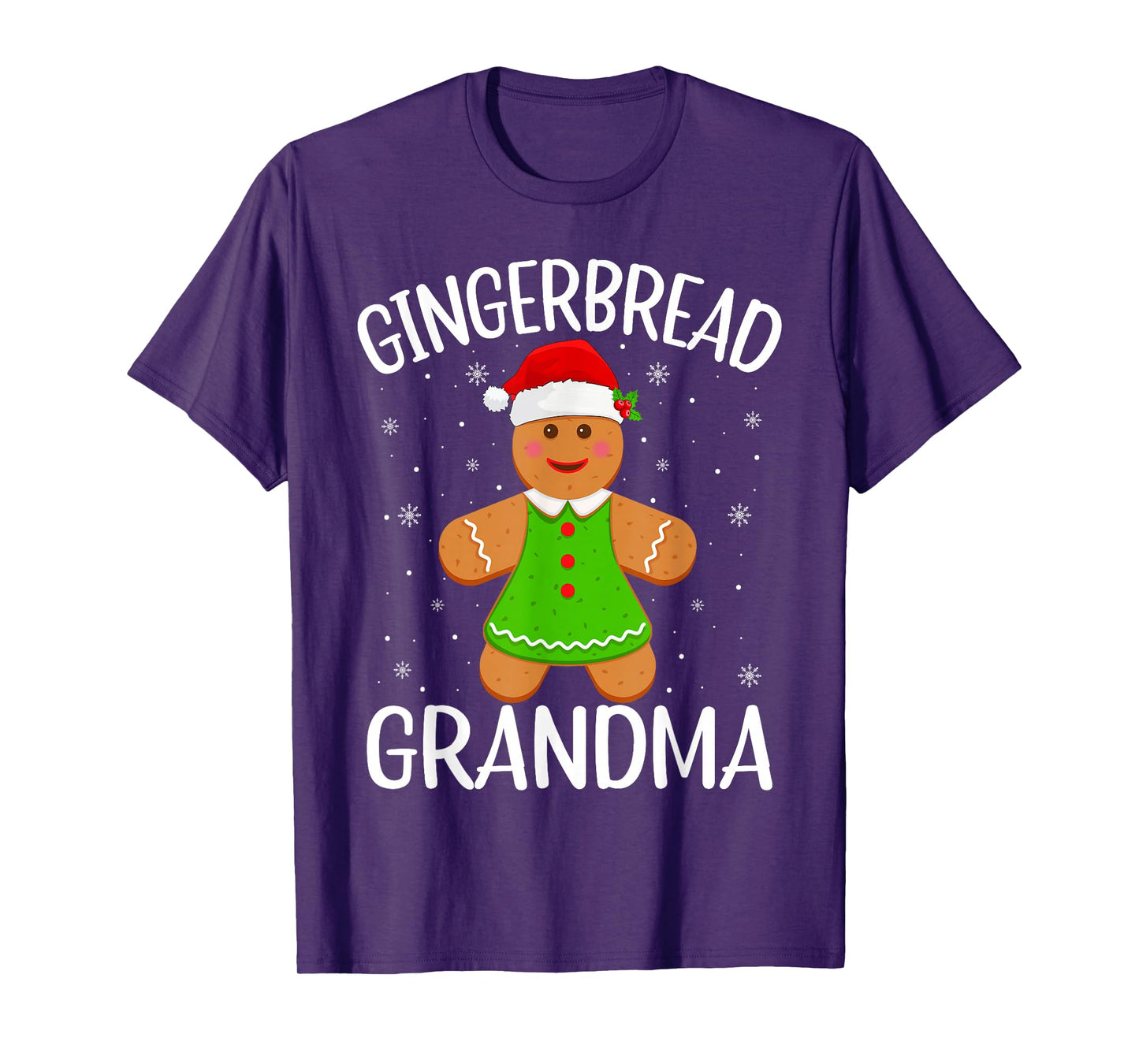 Gingerbread Grandma Christmas Cookie Baking Family Xmas T-Shirt