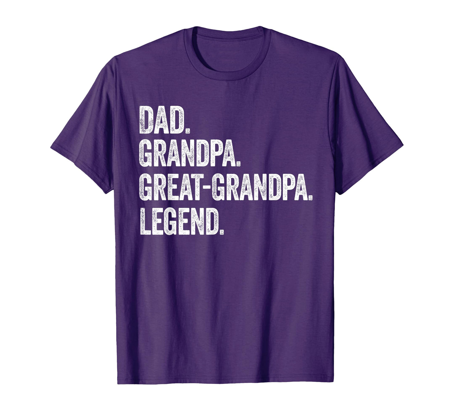 Dad Grandpa Great-Grandpa Legend Vintage Distressed Graphic T-Shirt