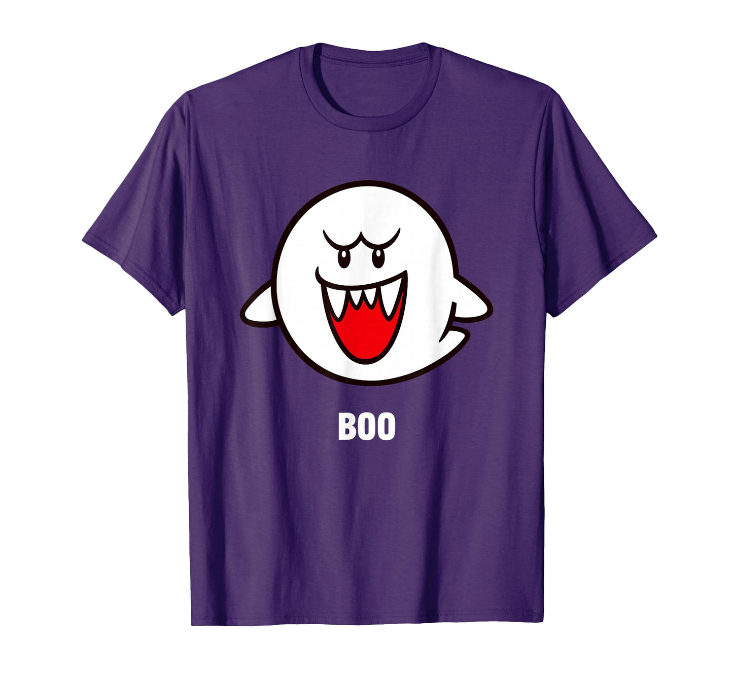 Super Mario Bros Boo Spooky Ghost Center Icon T-Shirt