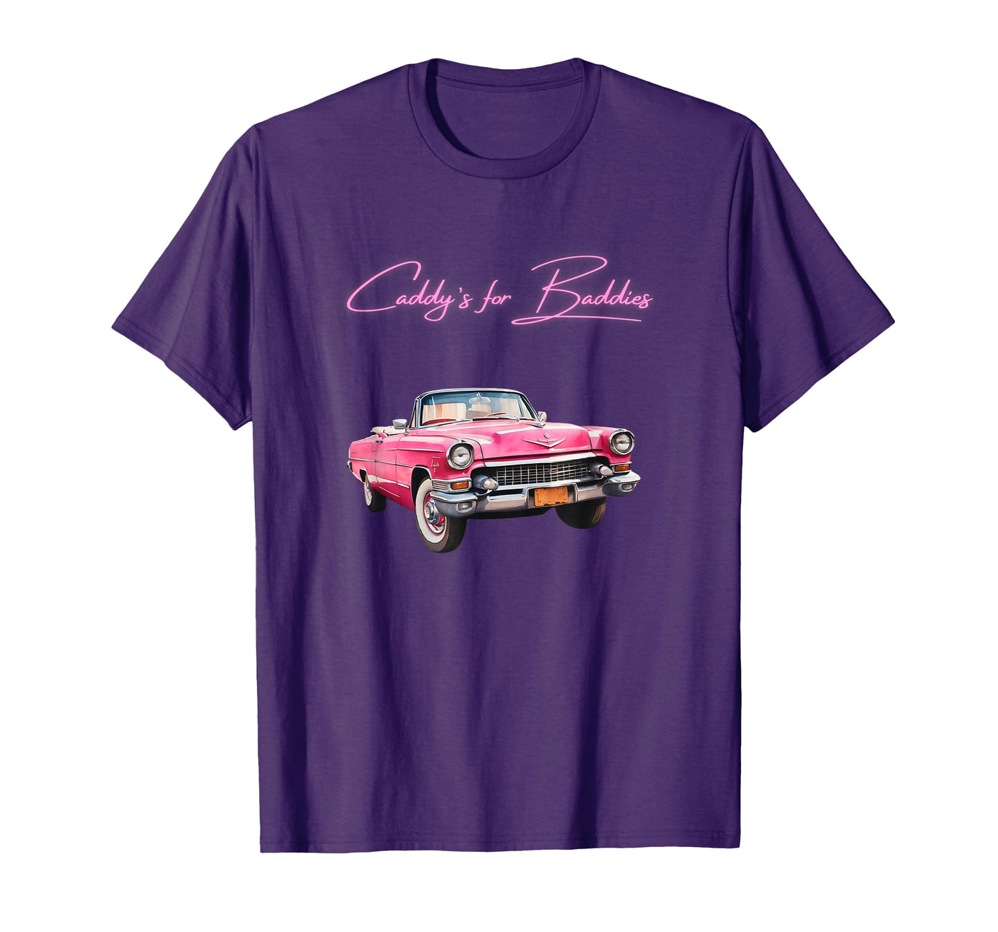 Pink Cadillac Lookin Vehicle - Vintage Style - Oldschool T-Shirt