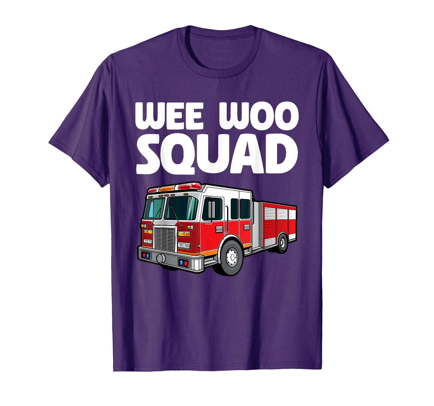 Funny Firefighter Art For Men Women Kids Fire Truck Fireman T-Shirt