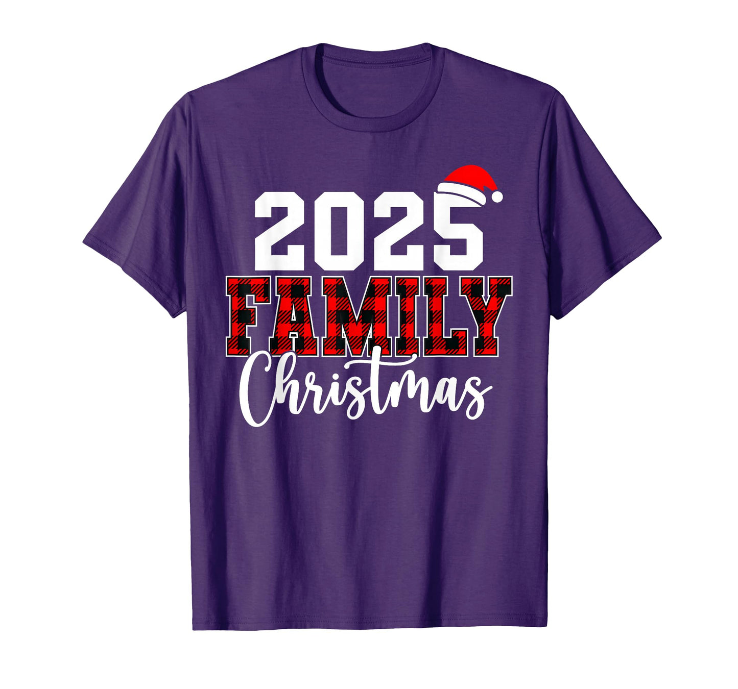 Family Christmas Crew 2025 Making Memories Santa Hat T-Shirt