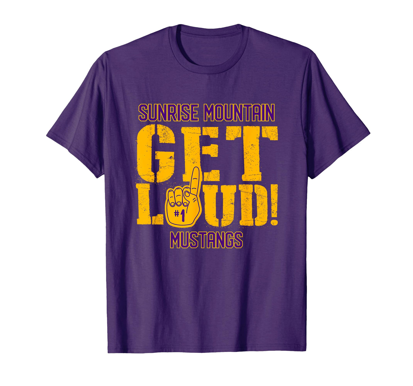Sunrise Mountain High School GET LOUD Mustangs T-Shirt