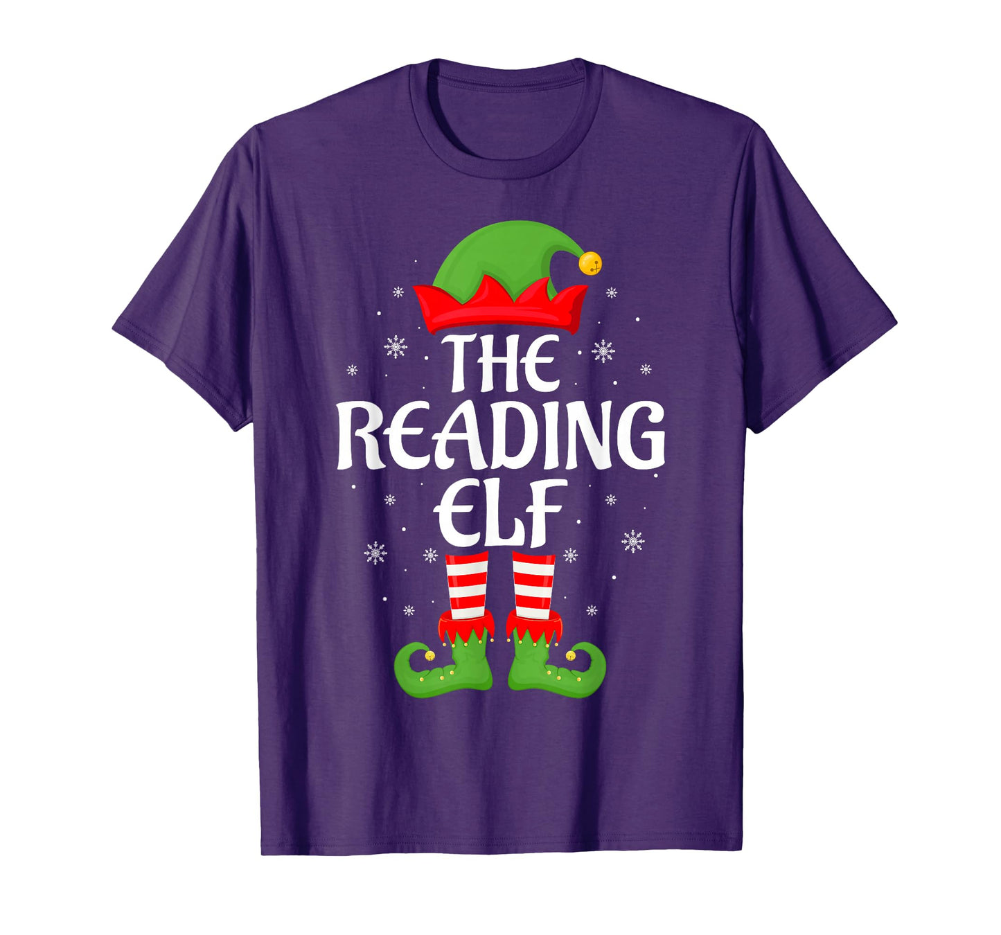 Reading Elf Xmas Family Matching Elf Squad Christmas T-Shirt