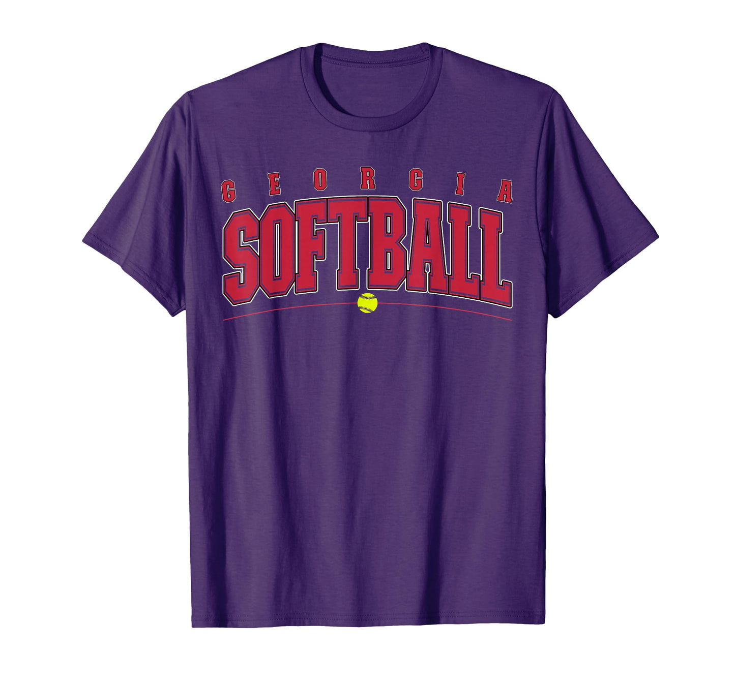 Georgia Softball Vintage Retro Design T-Shirt