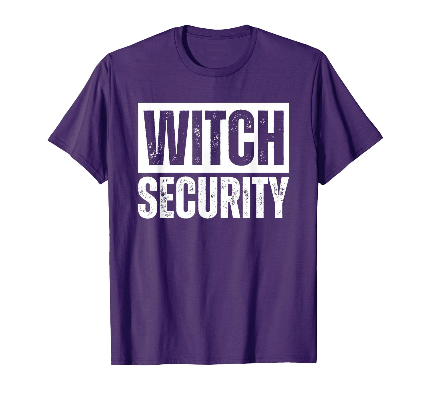 Witch Security Easy Halloween Costume for Adults Parents Dad T-Shirt