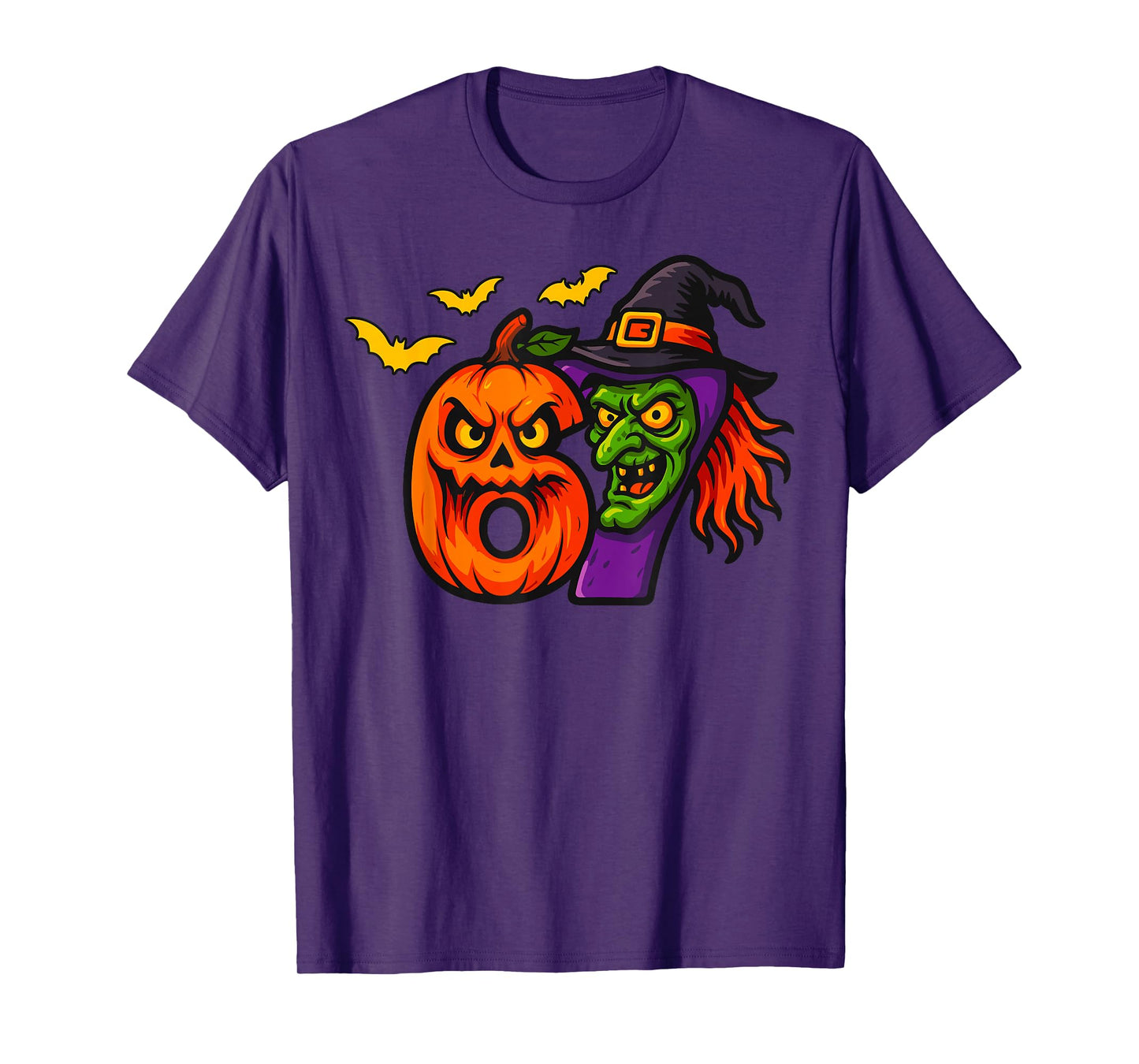 67 Halloween Jack-O-Lantern Scary Witch Six Seven Meme T-Shirt