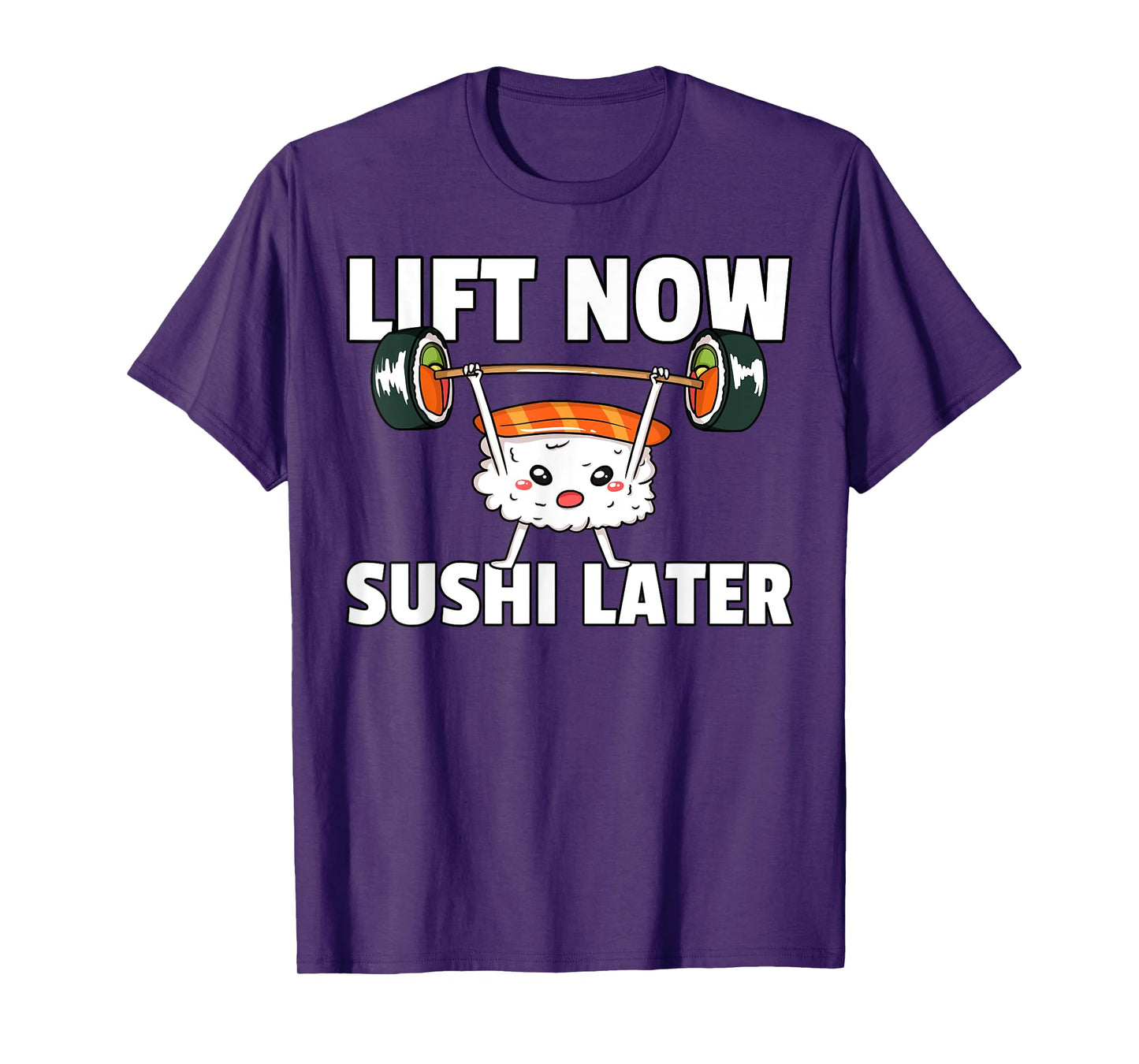 Sushi Weight Lifting Fitness Workout Training Gym T-Shirt
