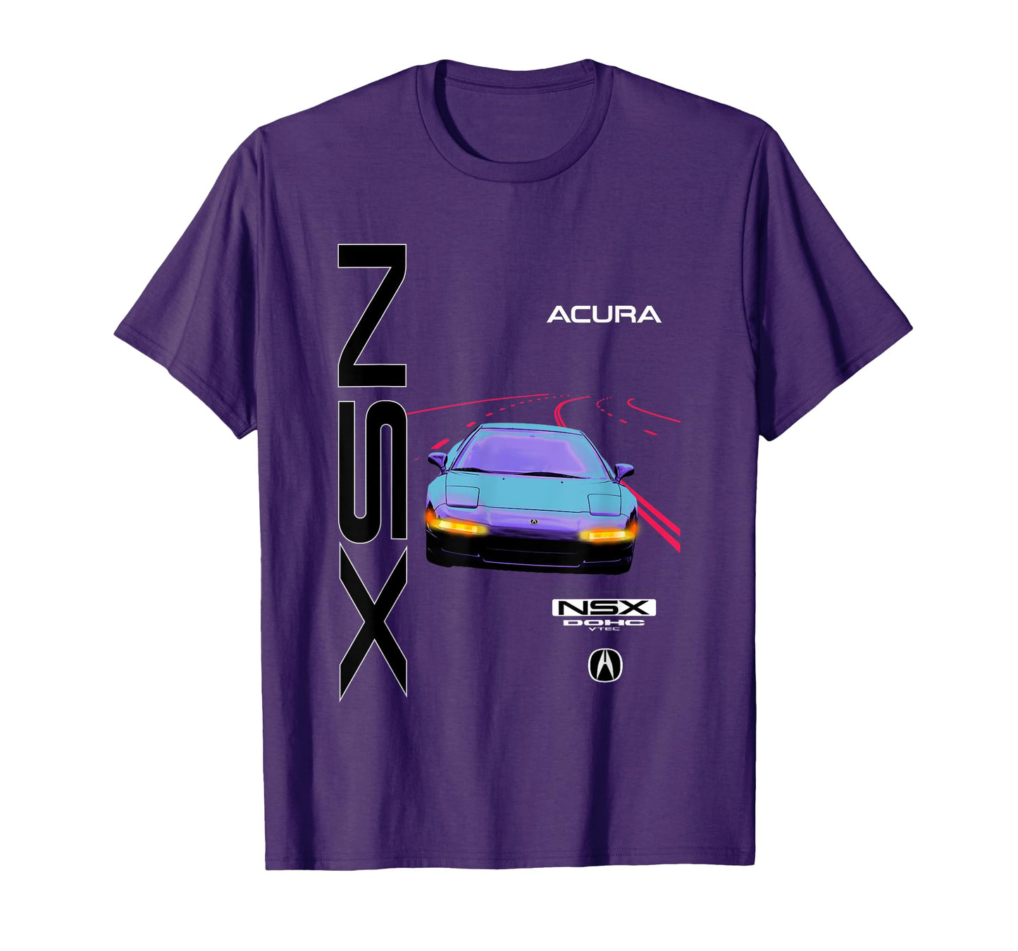 Honda NSX Acura Neon Road V Tec T-Shirt