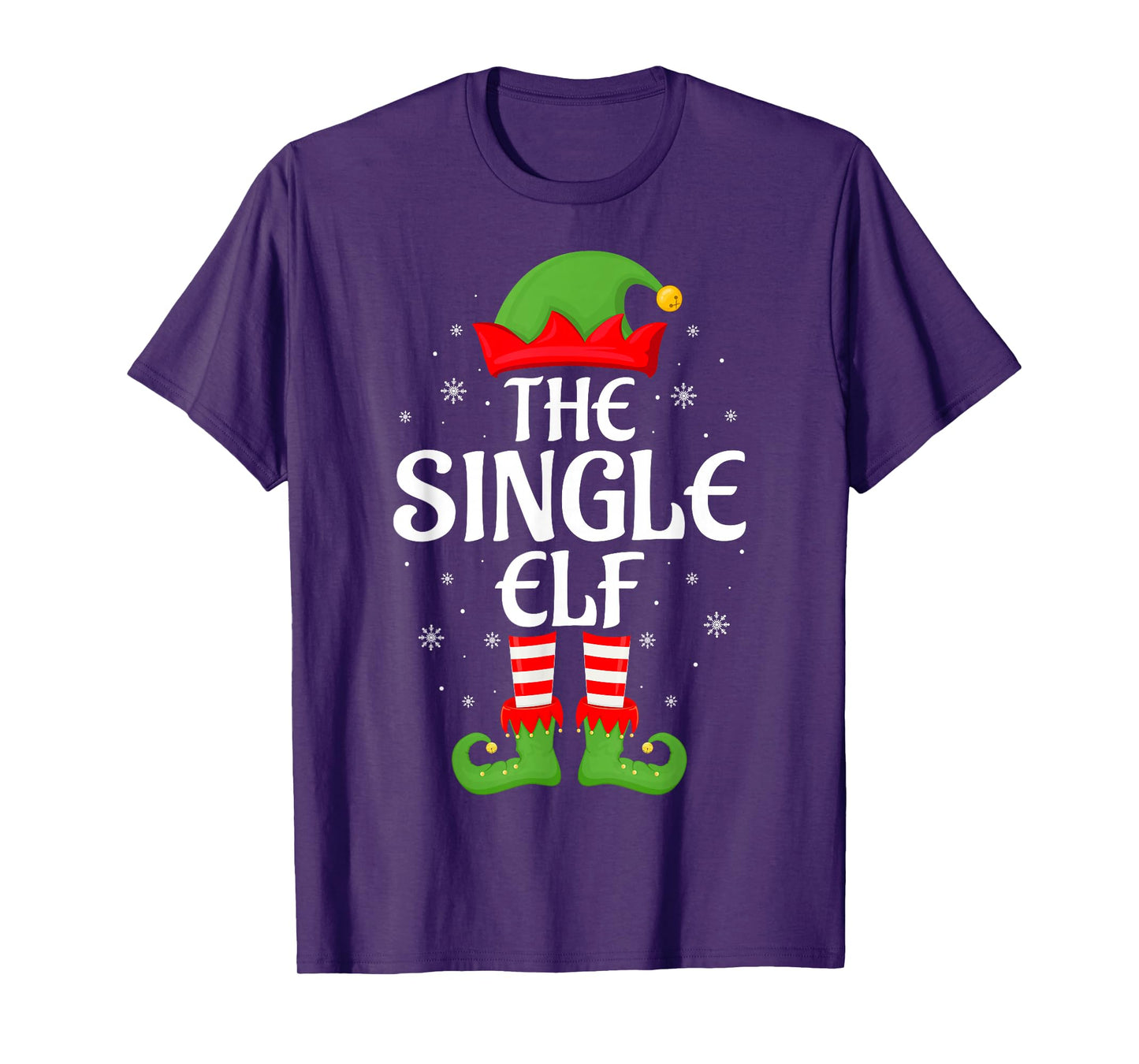 Single Elf Xmas Family Matching Elf Squad Christmas T-Shirt