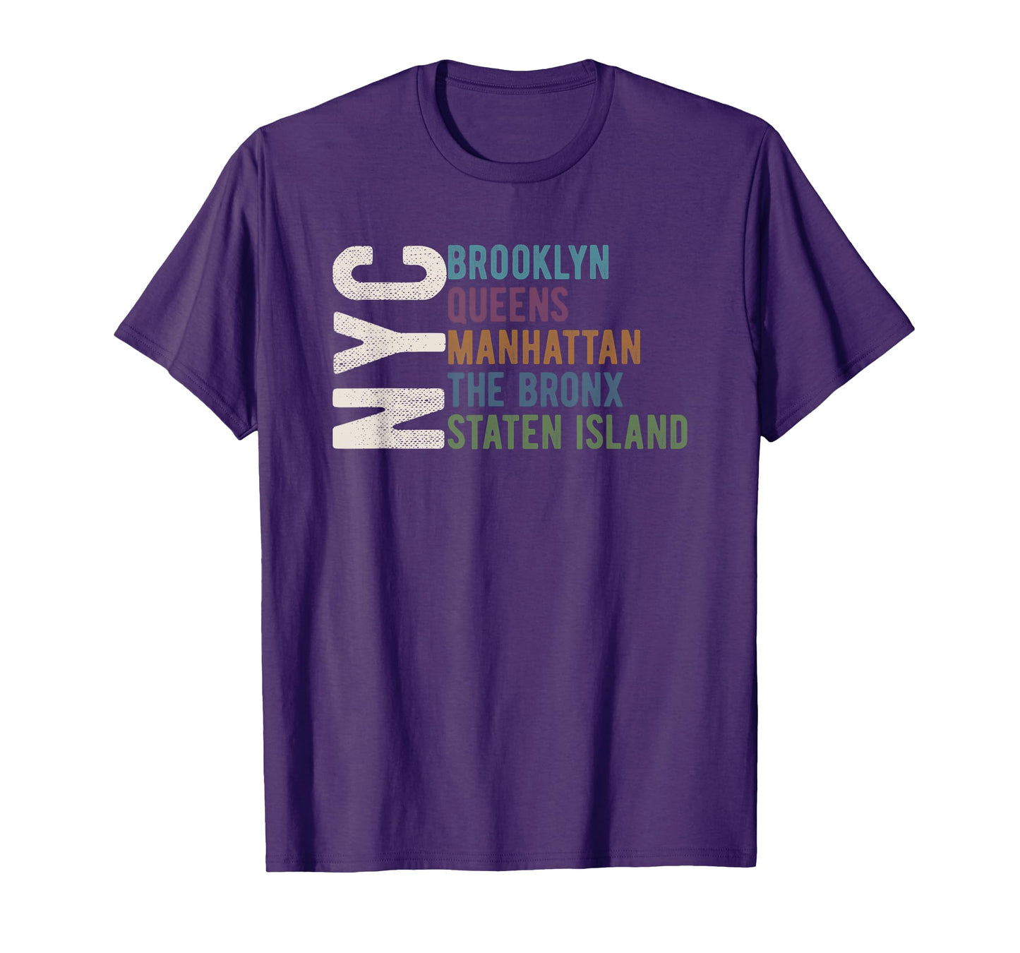 NY 5 Boroughs Five Boroughs NYC Lovers and Residents T-Shirt